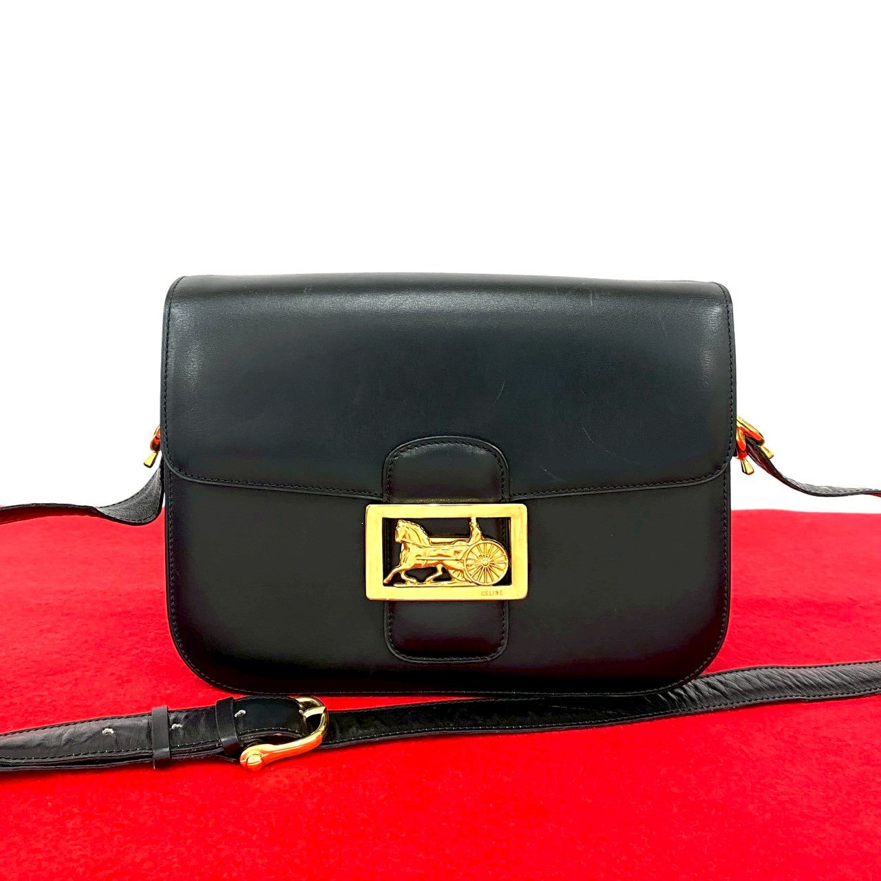 Shoulder Bag Calfskin Black