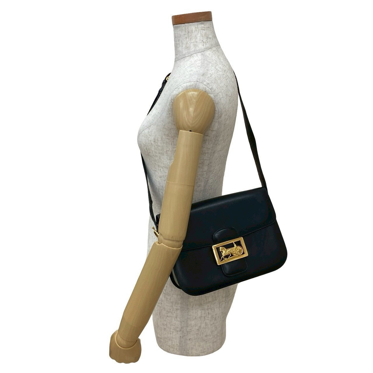 Shoulder Bag Calfskin Black
