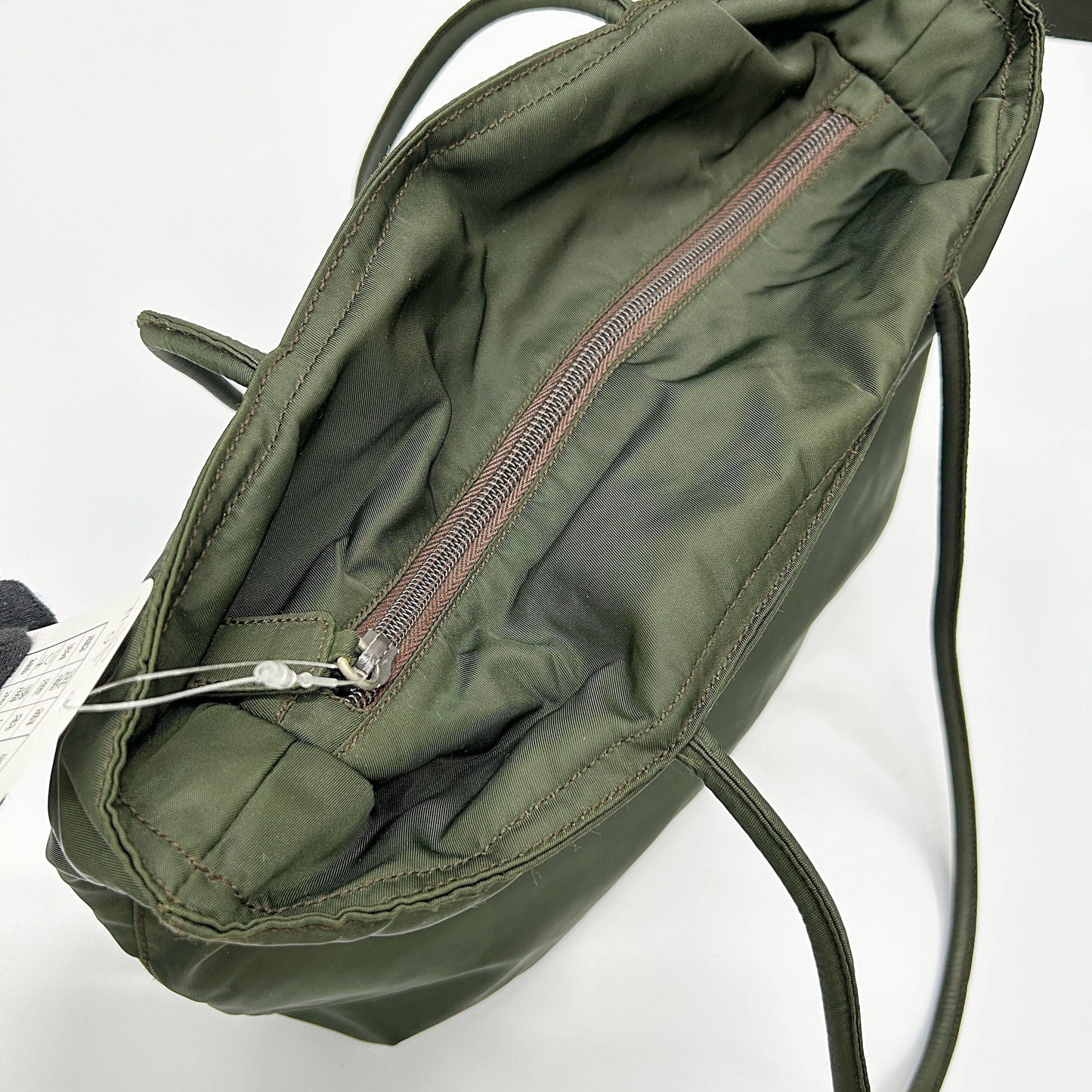 Prada Tote Bag Olive Khaki Shoulder Bag pr5507ff Nylon Green
