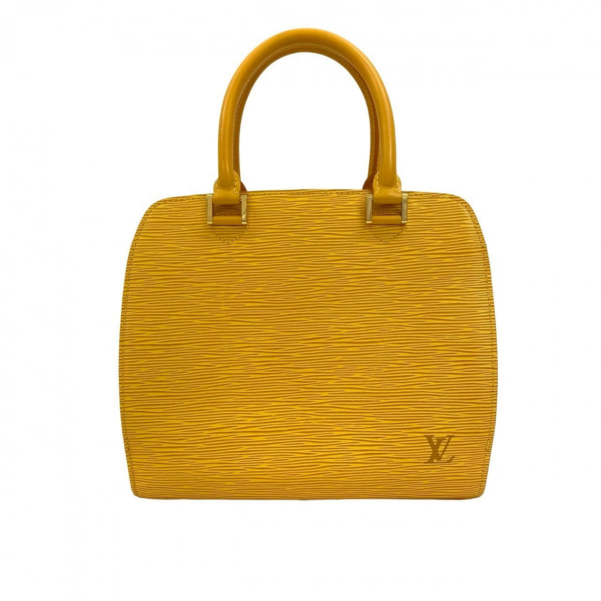 Louis Vuitton yellow Epi Ponneuf Leather Handbag