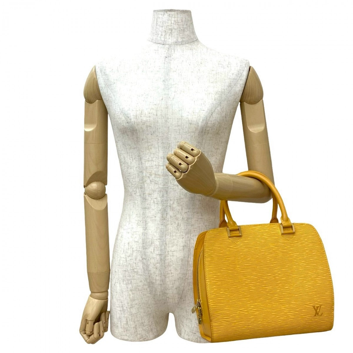 Louis Vuitton yellow Epi Ponneuf Leather Handbag