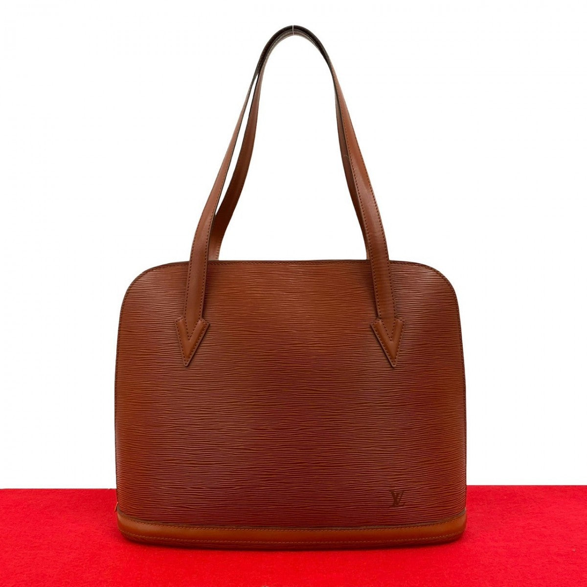 Louis Vuitton Epi Ryu Sac Leather Brown Tote Bag