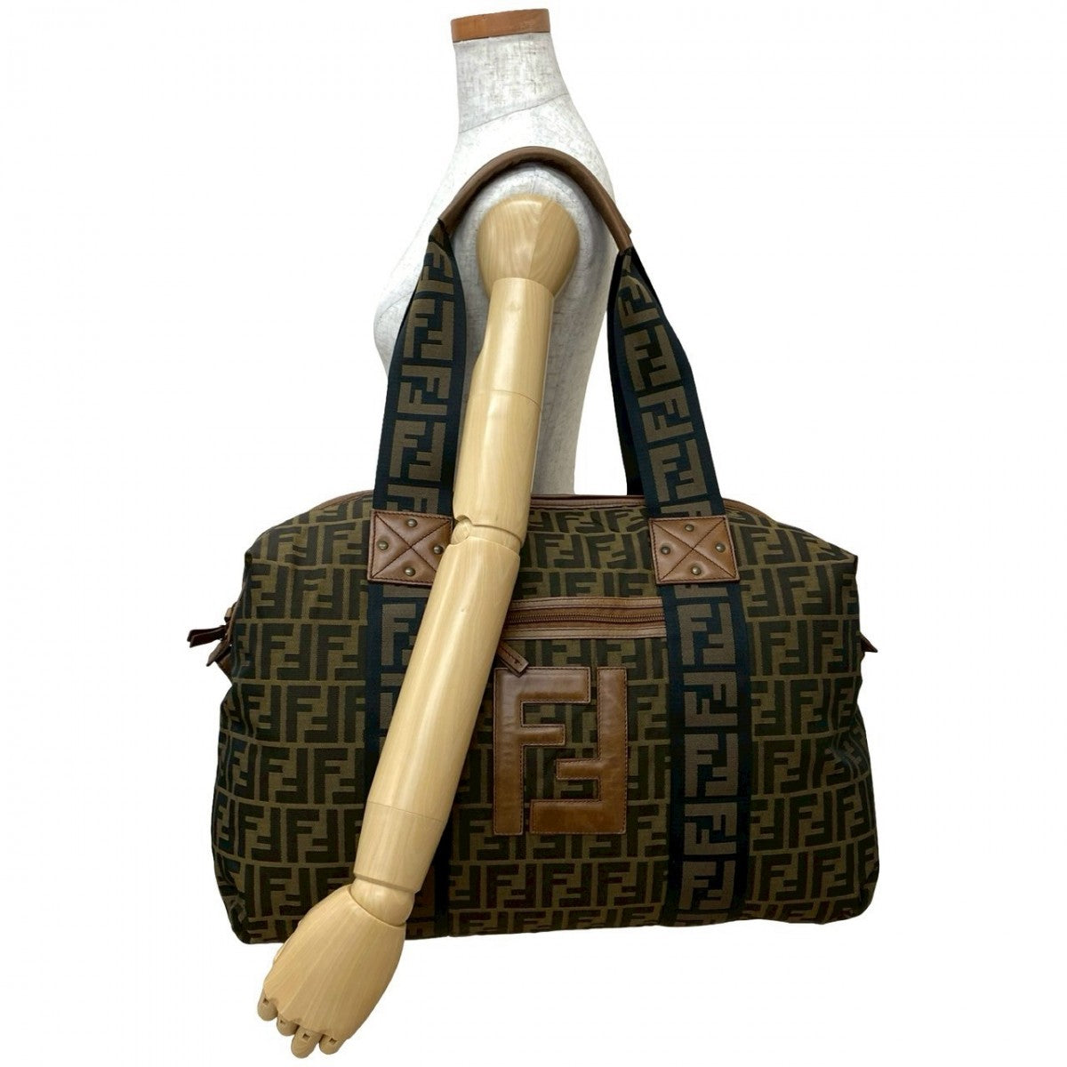 Fendi Tote Bag Leather Brown