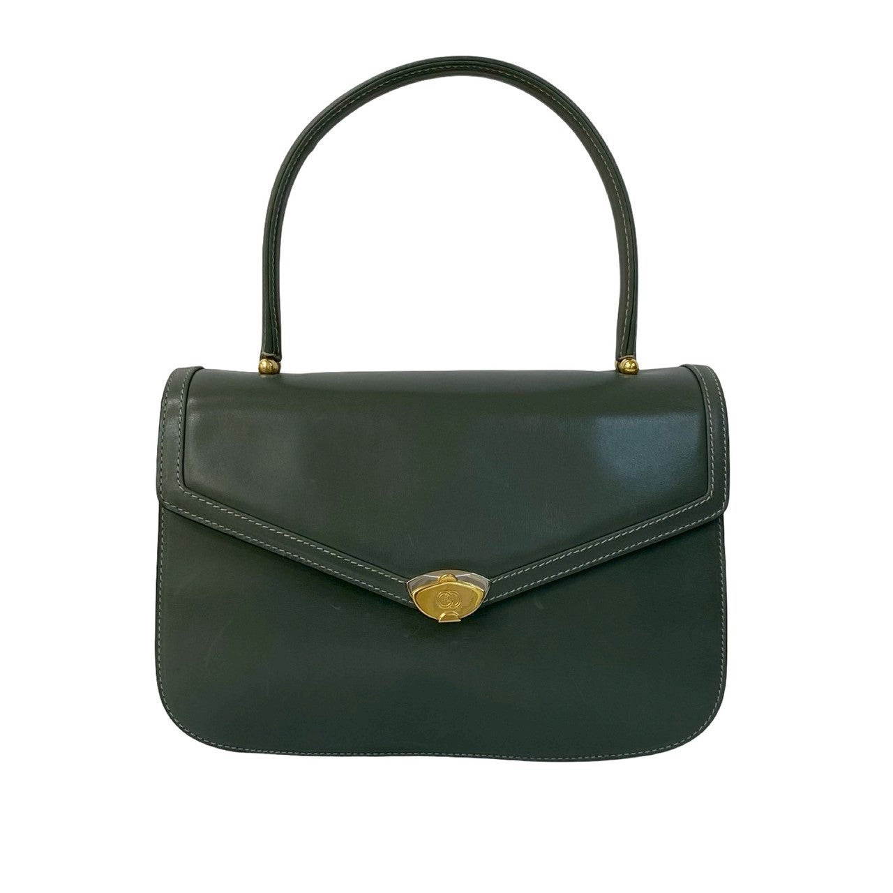 Gucci Leather Gray Handbag