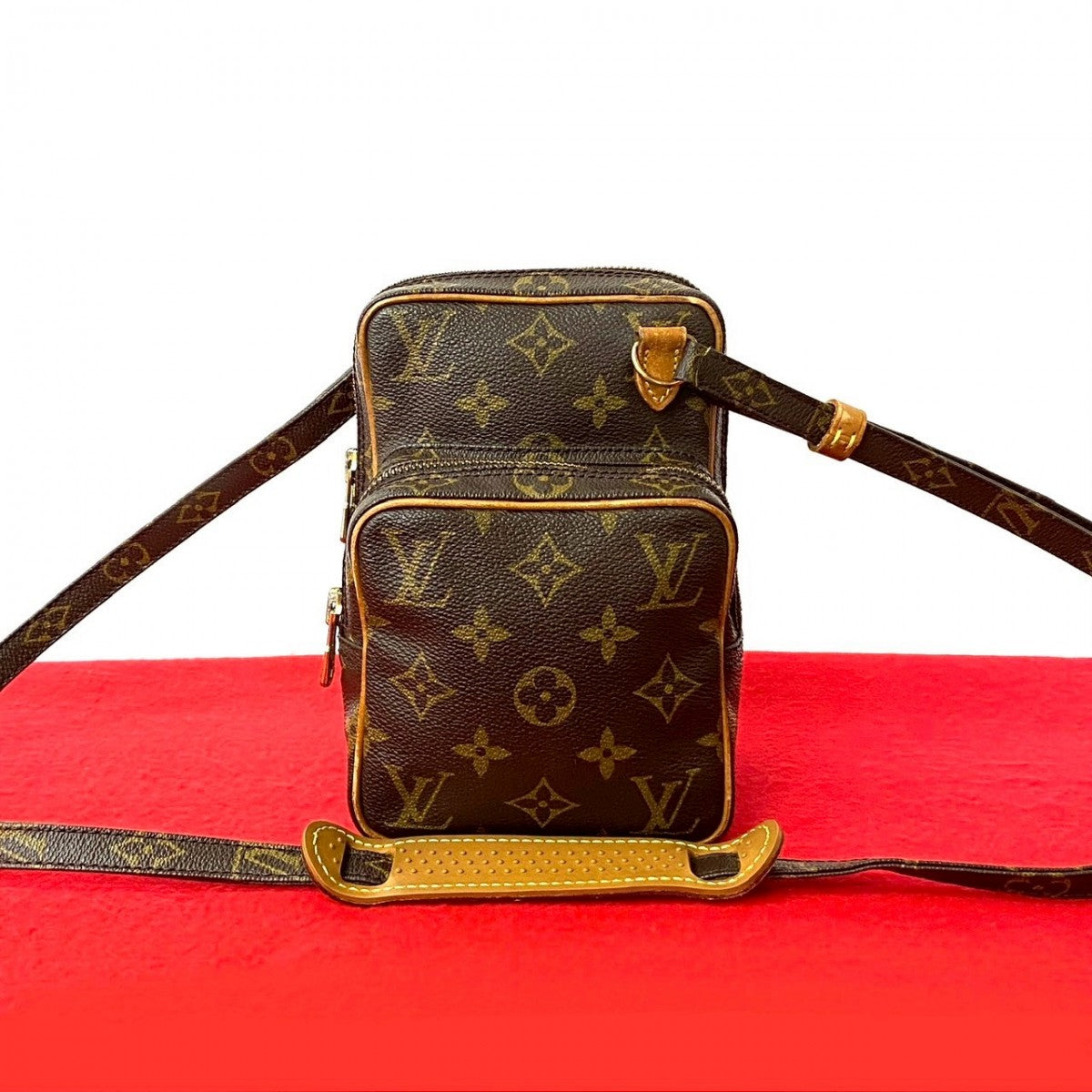 Louis Vuitton Amazone Monogram Leather Brown Shoulder Bag 2