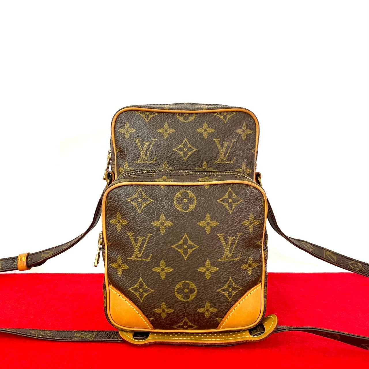 Louis Vuitton Amazone Monogram Leather Brown Shoulder Bag 5