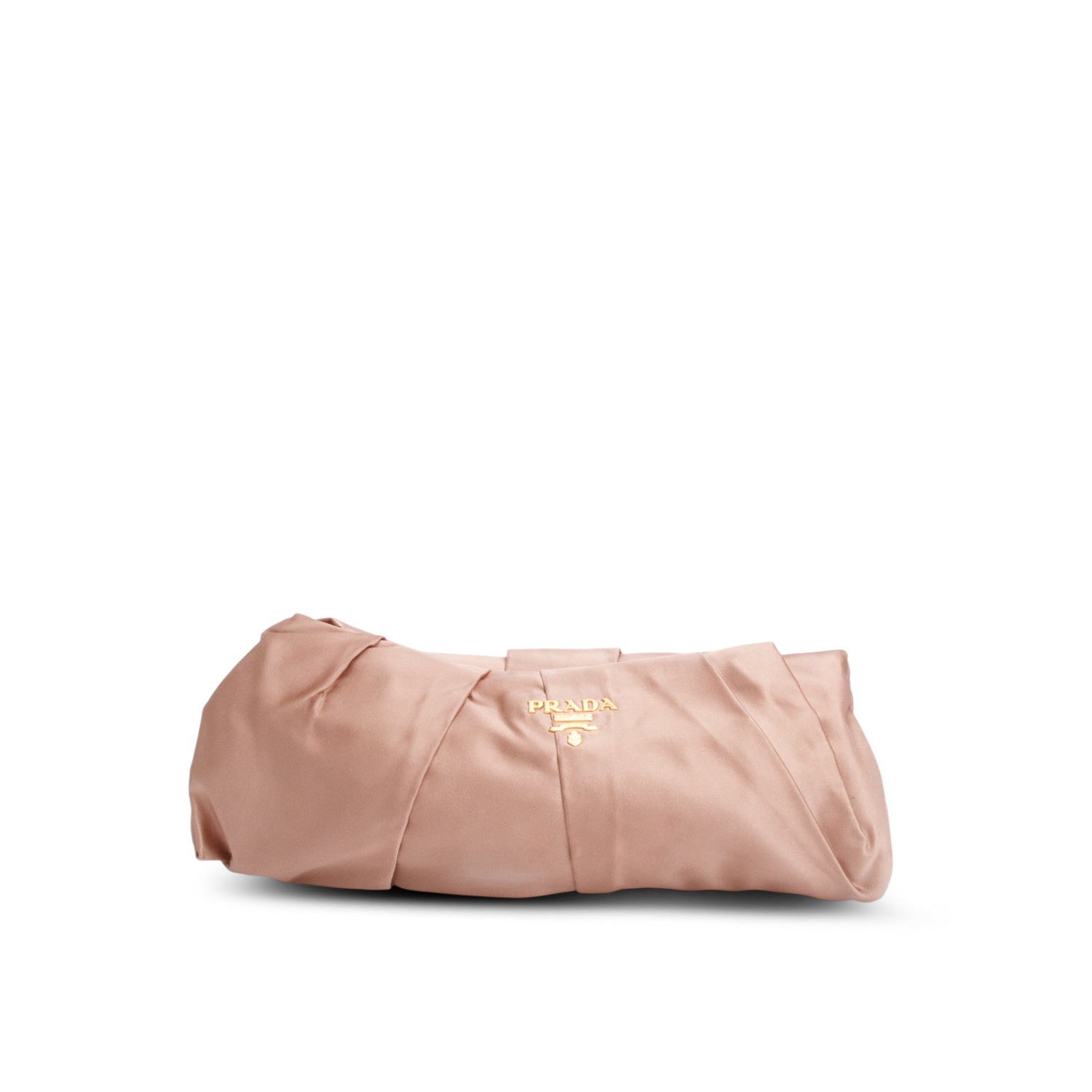 Prada Raso Frame Clutch Handbag Satin Pink Clutch Bag