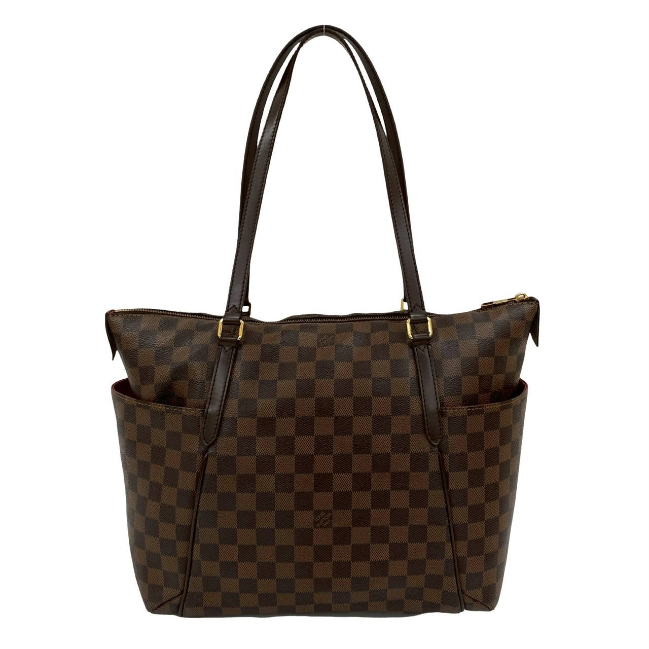 Louis Vuitton Damier Totally MM Leather Brown Tote Bag