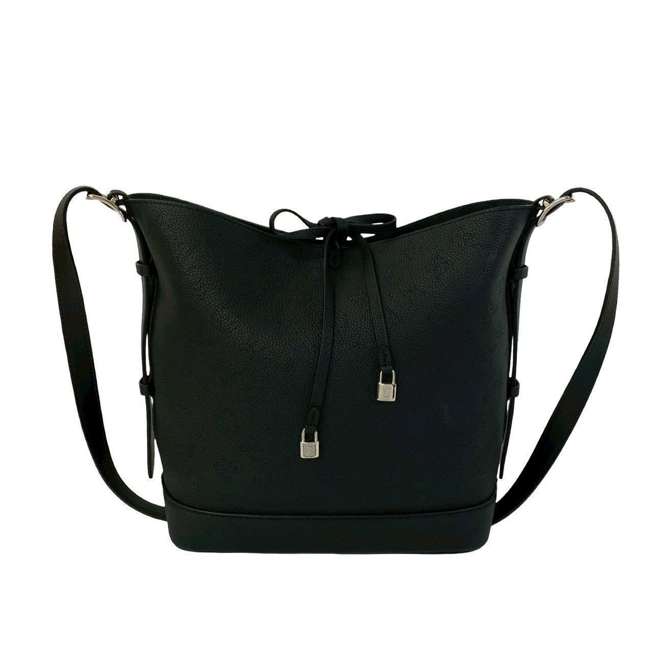 Louis Vuitton Mahina Flor NM Monogram Leather Black Shoulder Bag