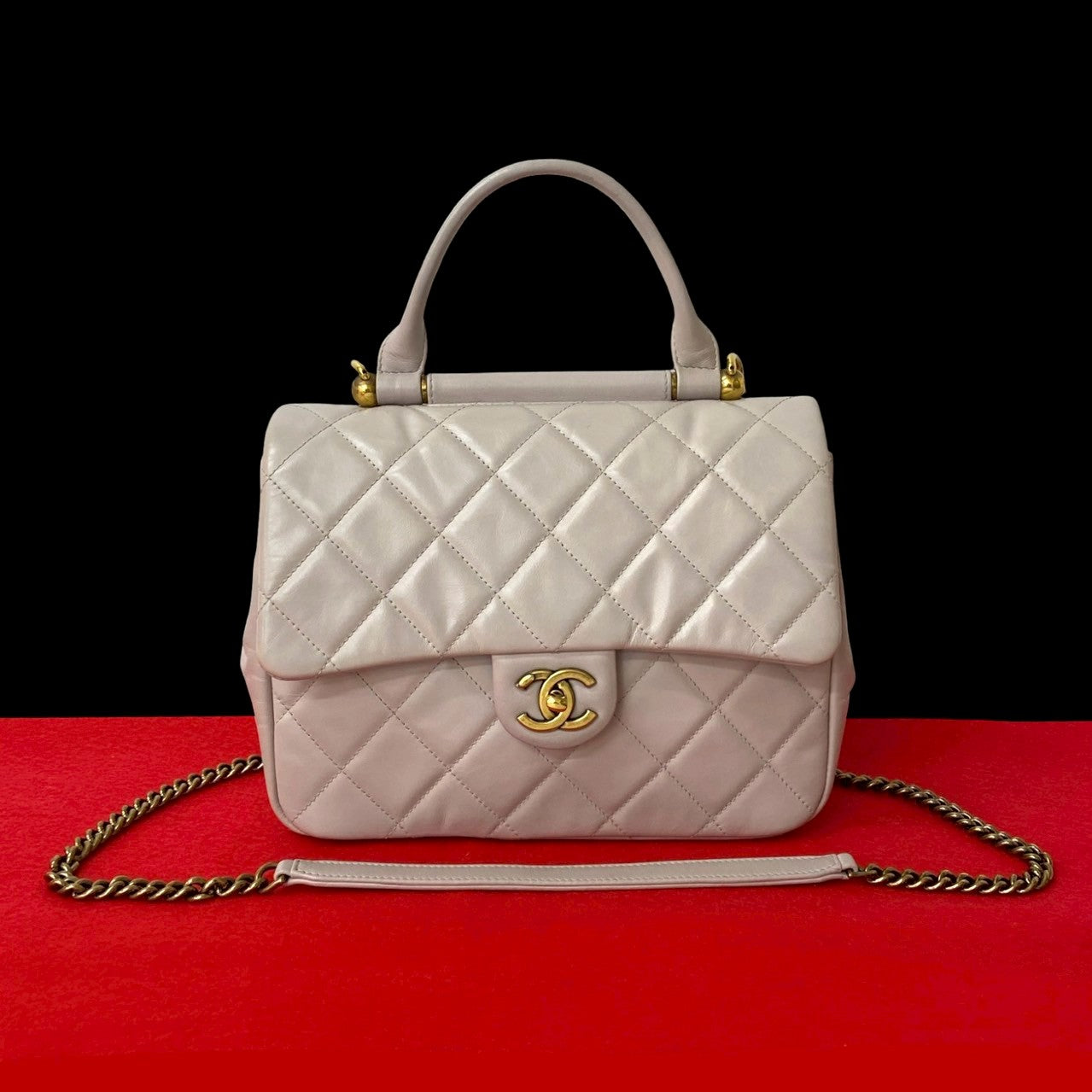 Chanel lambskin Matrasse Pink Shoulder Bag