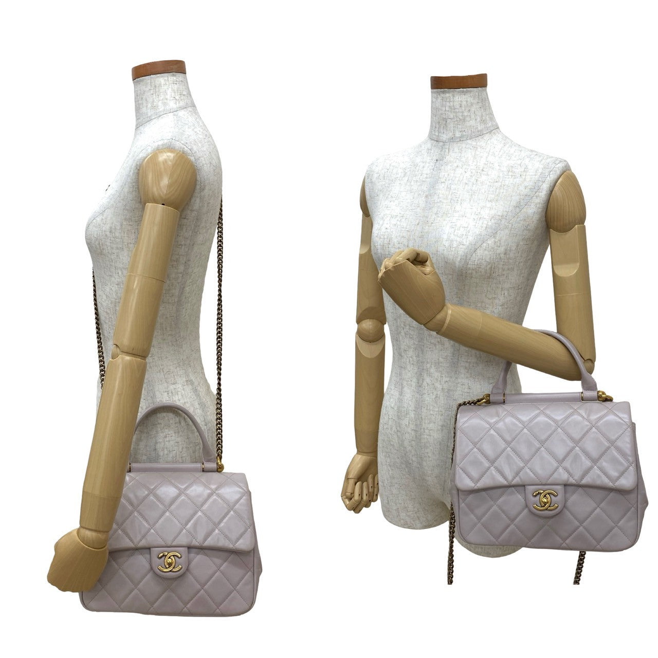 Chanel lambskin Matrasse Pink Shoulder Bag