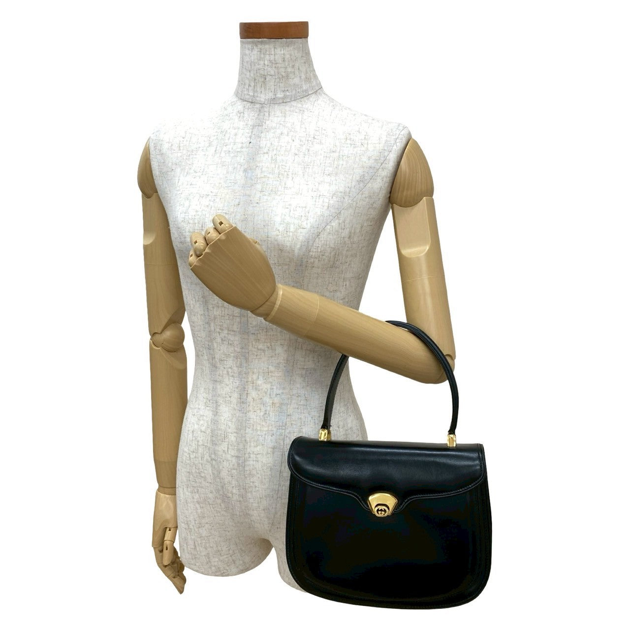 Gucci Calfskin Black Handbag