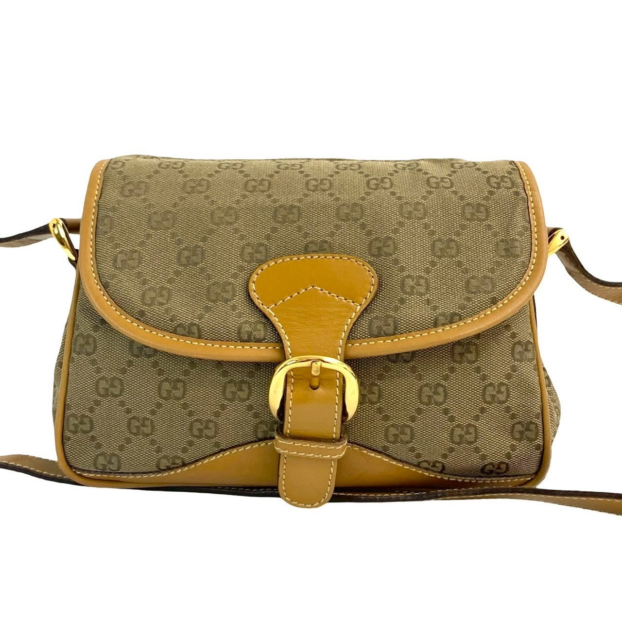 Gucci Canvas Brown Shoulder Bag 2