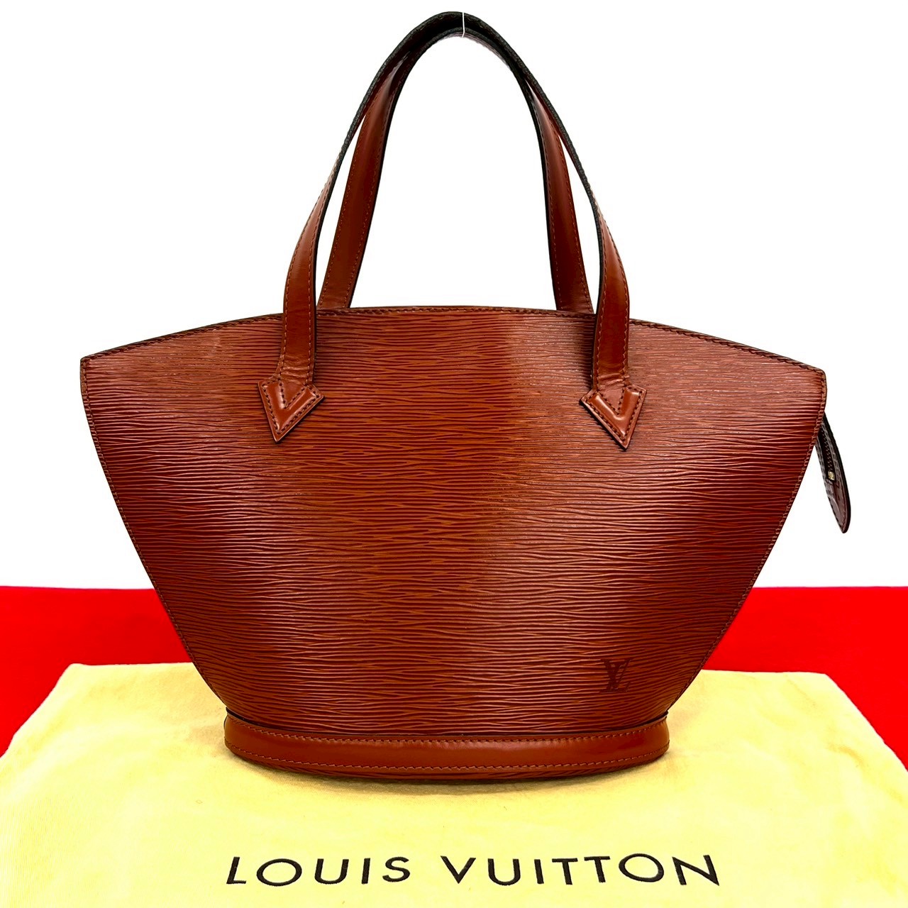 Louis Vuitton Epi Sun jack Leather Brown Handbag