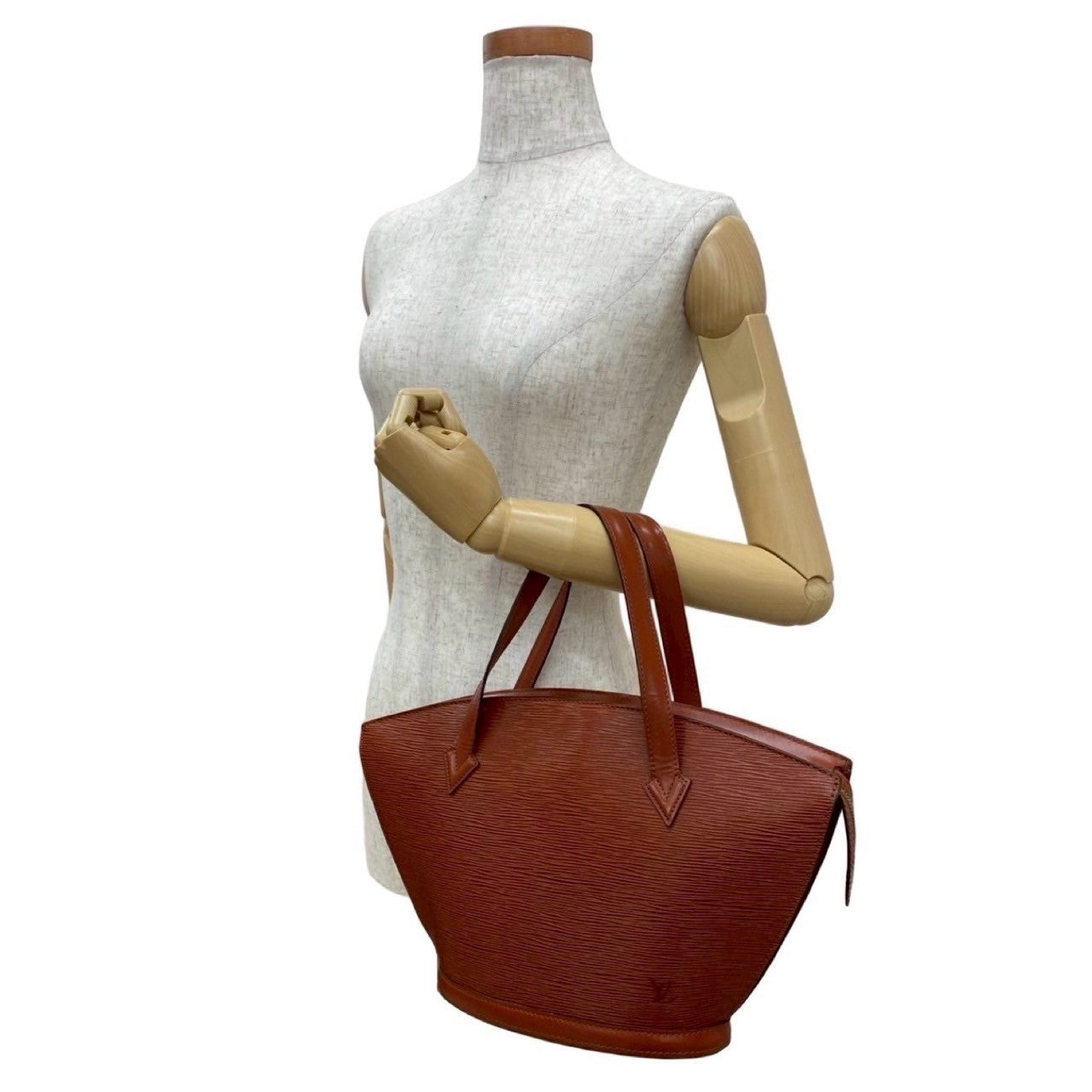 Louis Vuitton Epi Sun jack Leather Brown Handbag