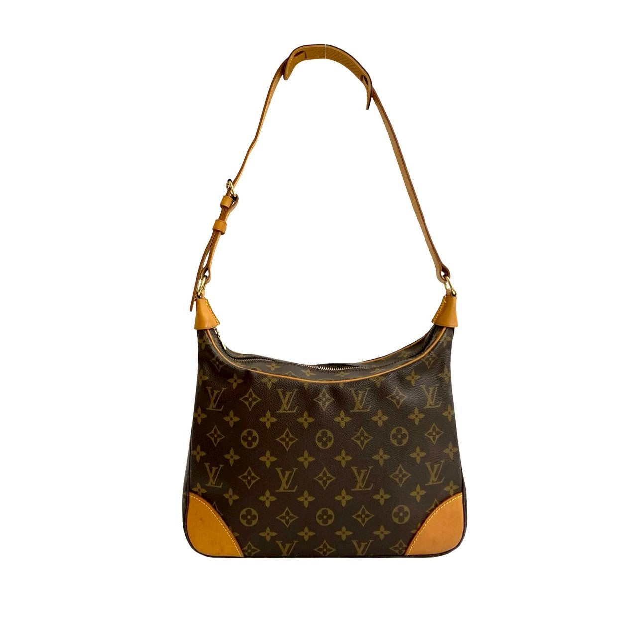 Louis Vuitton Boulogne Monogram Leather Brown Shoulder Bag