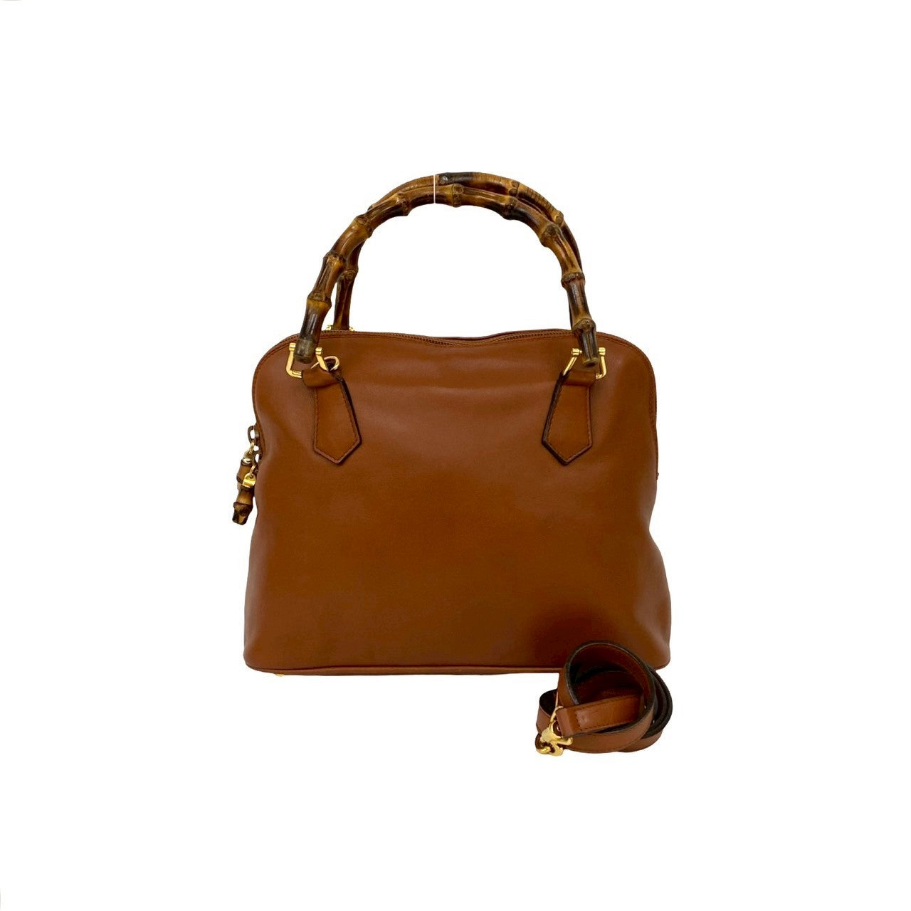 Gucci Bamboo Leather Brown Shoulder Bag 3