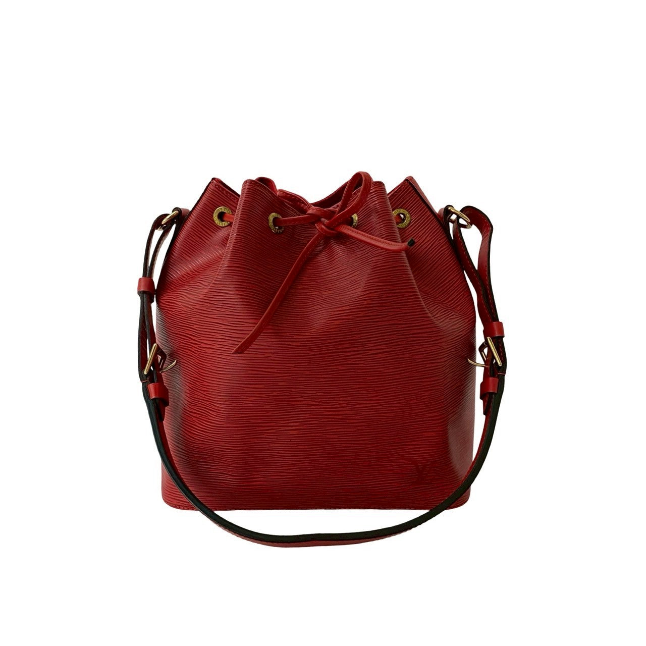 Louis Vuitton Epi Petit Noe Leather Red Shoulder Bag