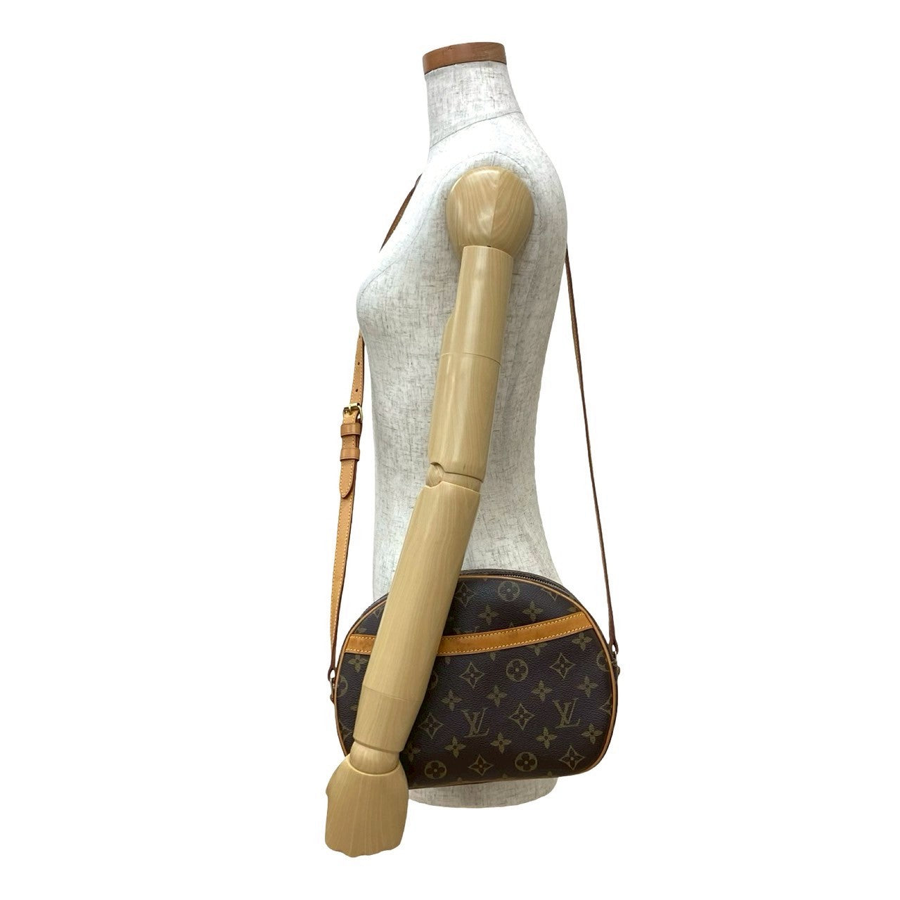 Louis Vuitton Blois Monogram Leather Brown Shoulder Bag