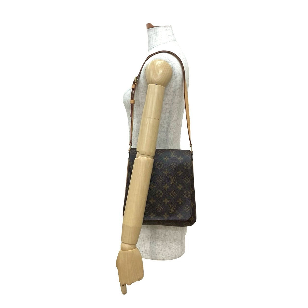 Louis Vuitton M tte Salsa Monogram Leather Brown Shoulder Bag 2