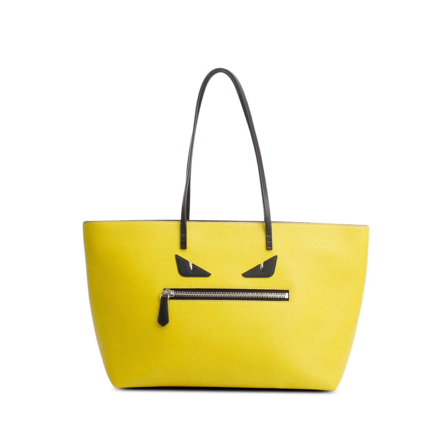 Fendi Vitello Elite Cuio Monster Buggies Roll Tote Green Medium Tote Bag