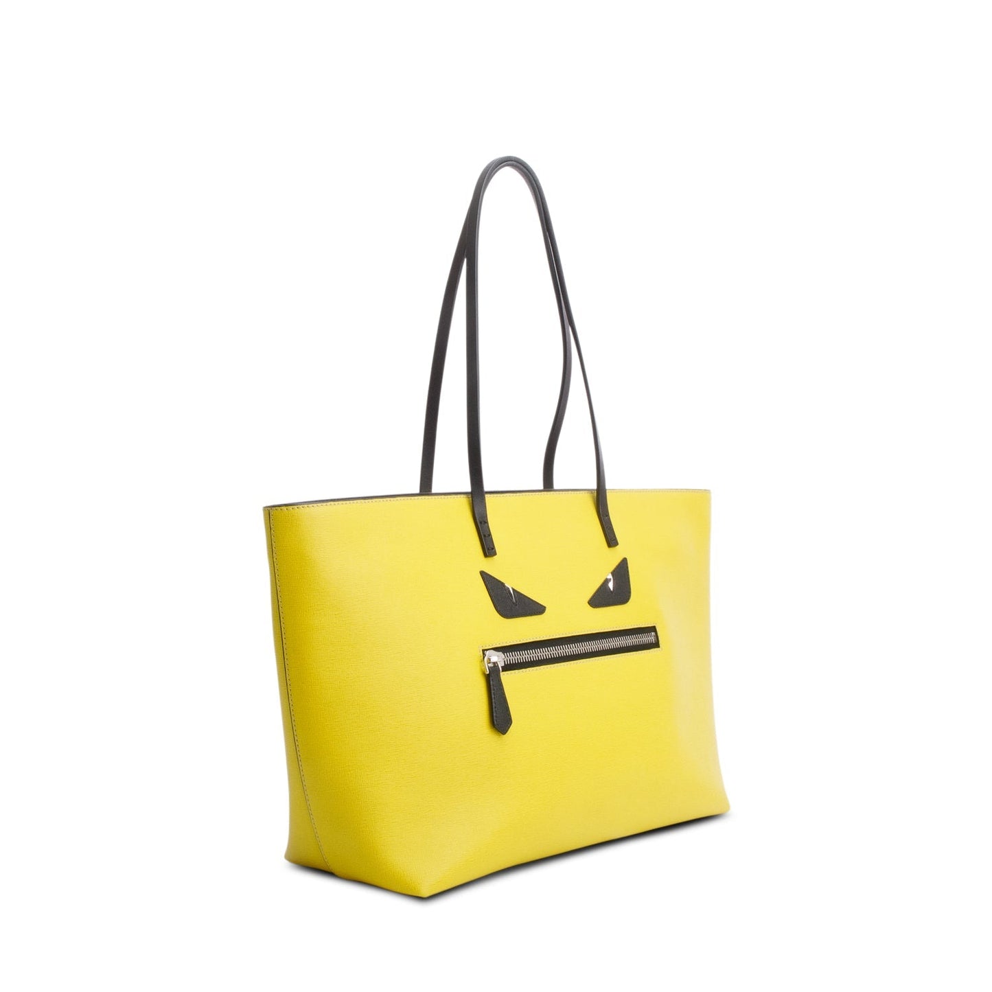 Fendi Vitello Elite Cuio Monster Buggies Roll Tote Green Medium Tote Bag