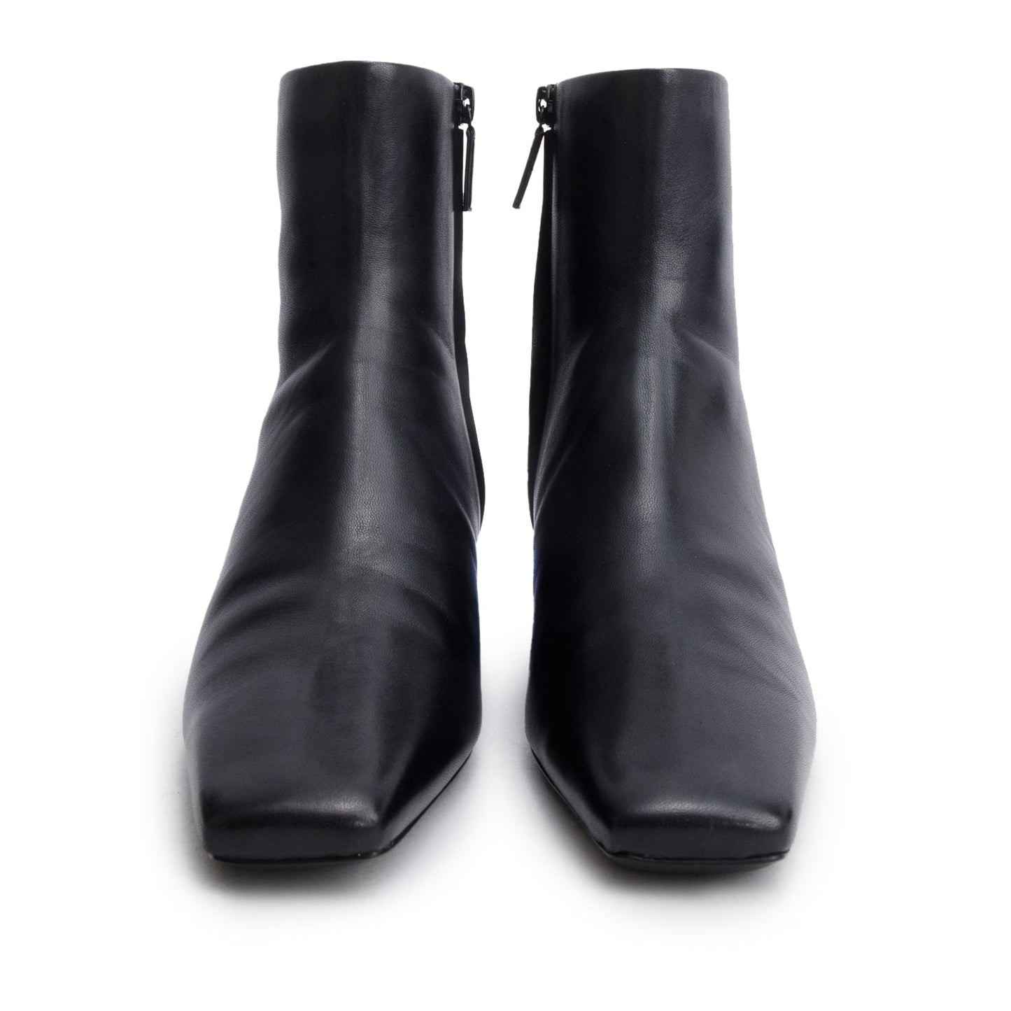 Balenciaga Shiny Sheepskin Typo Ankle Booties Size Travel Black Shoes