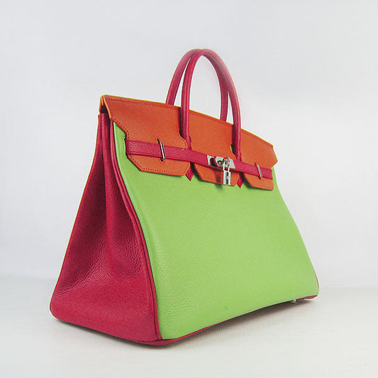 Hermes Luxury Birkin Cm Togo Handbags Orange S Leather Red Travel Bag