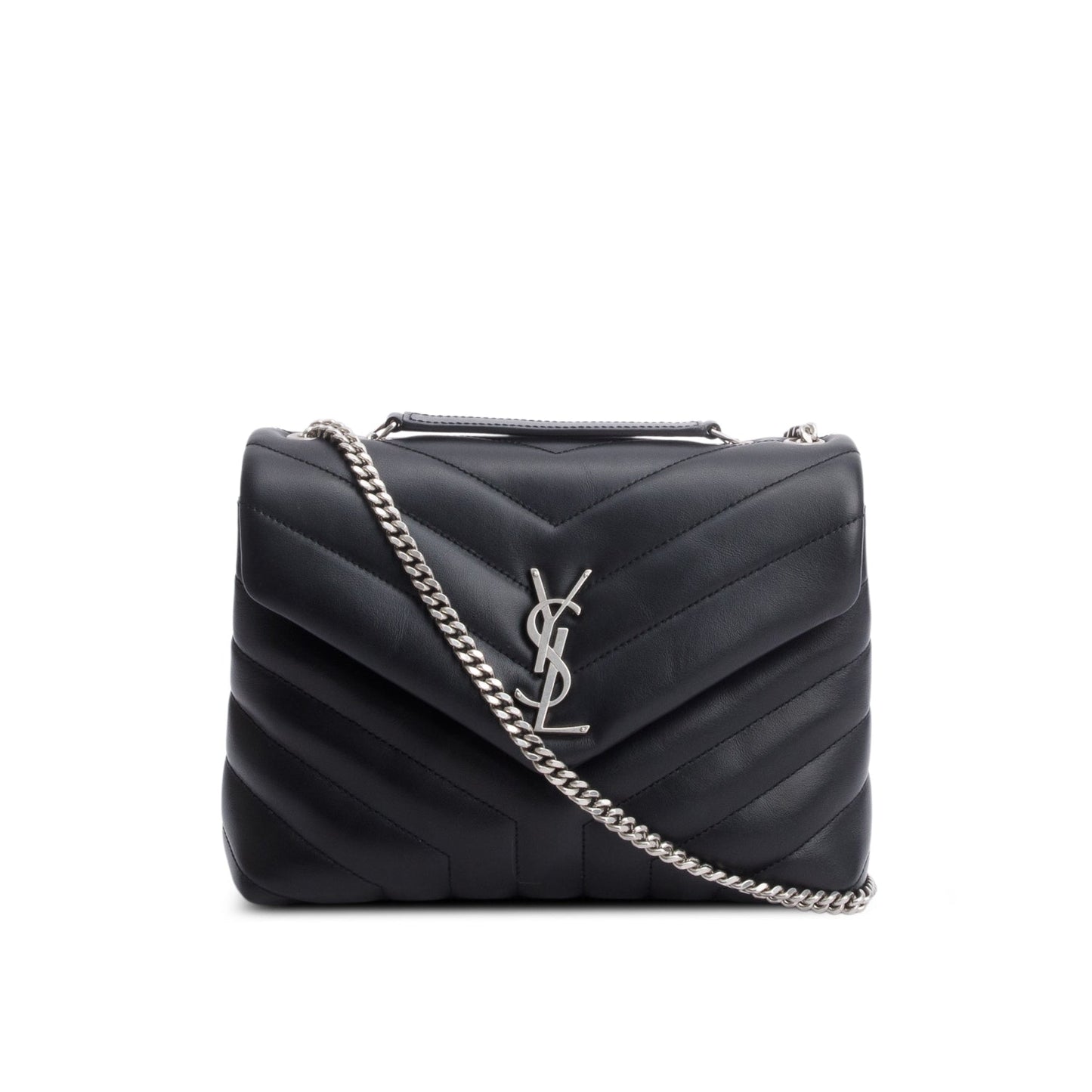 YSL Saint Laurent Calfskin Toy Loulou Crossbody Bag Quilted Monogram