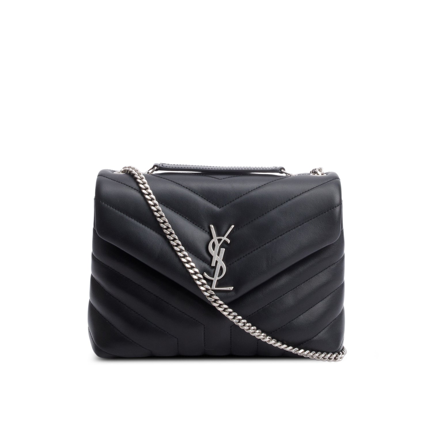 YSL Saint Laurent Calfskin Toy Loulou Crossbody Bag Quilted Monogram
