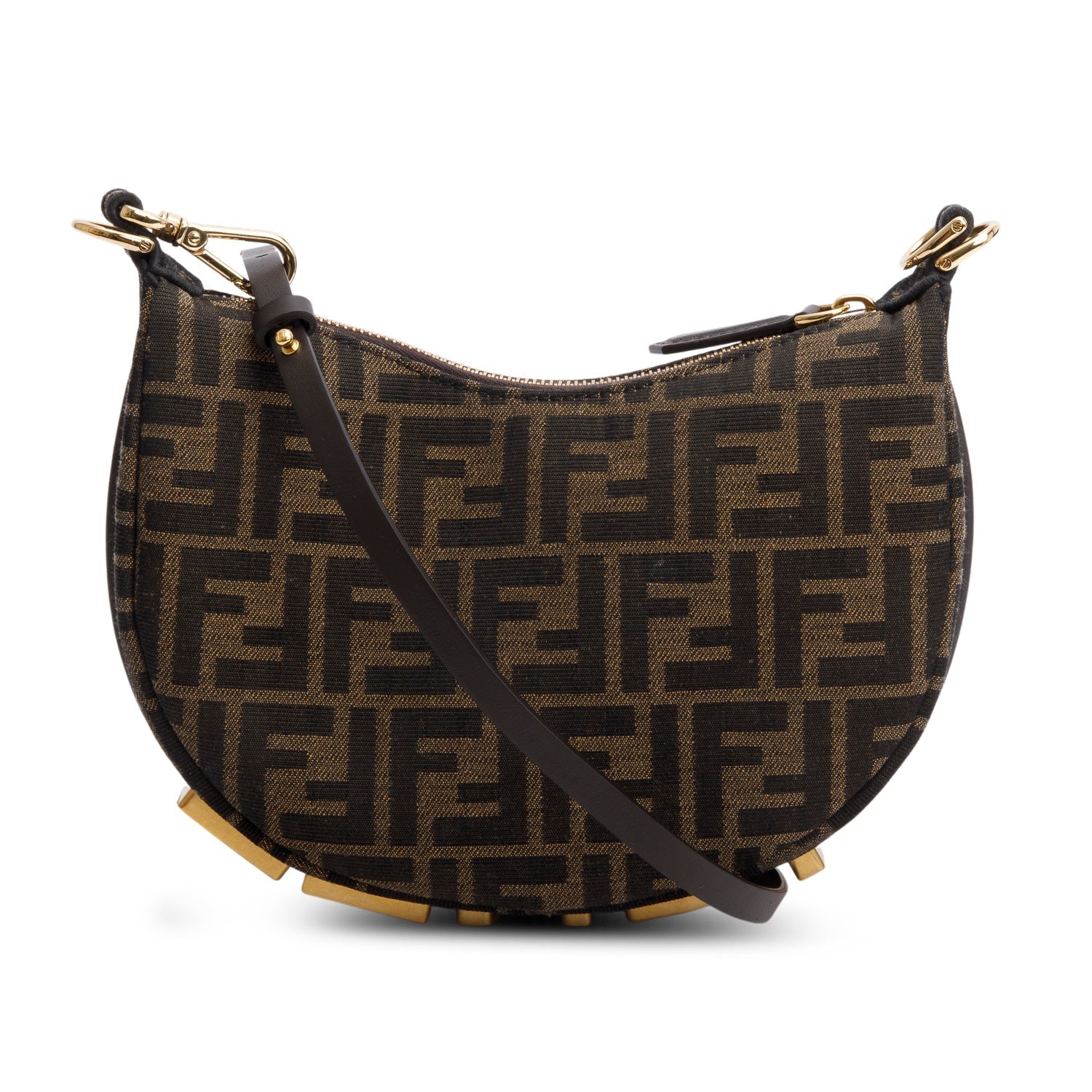 Fendi Ff Zucca Jacquard graphy Bag Brown Mini Travel Bag