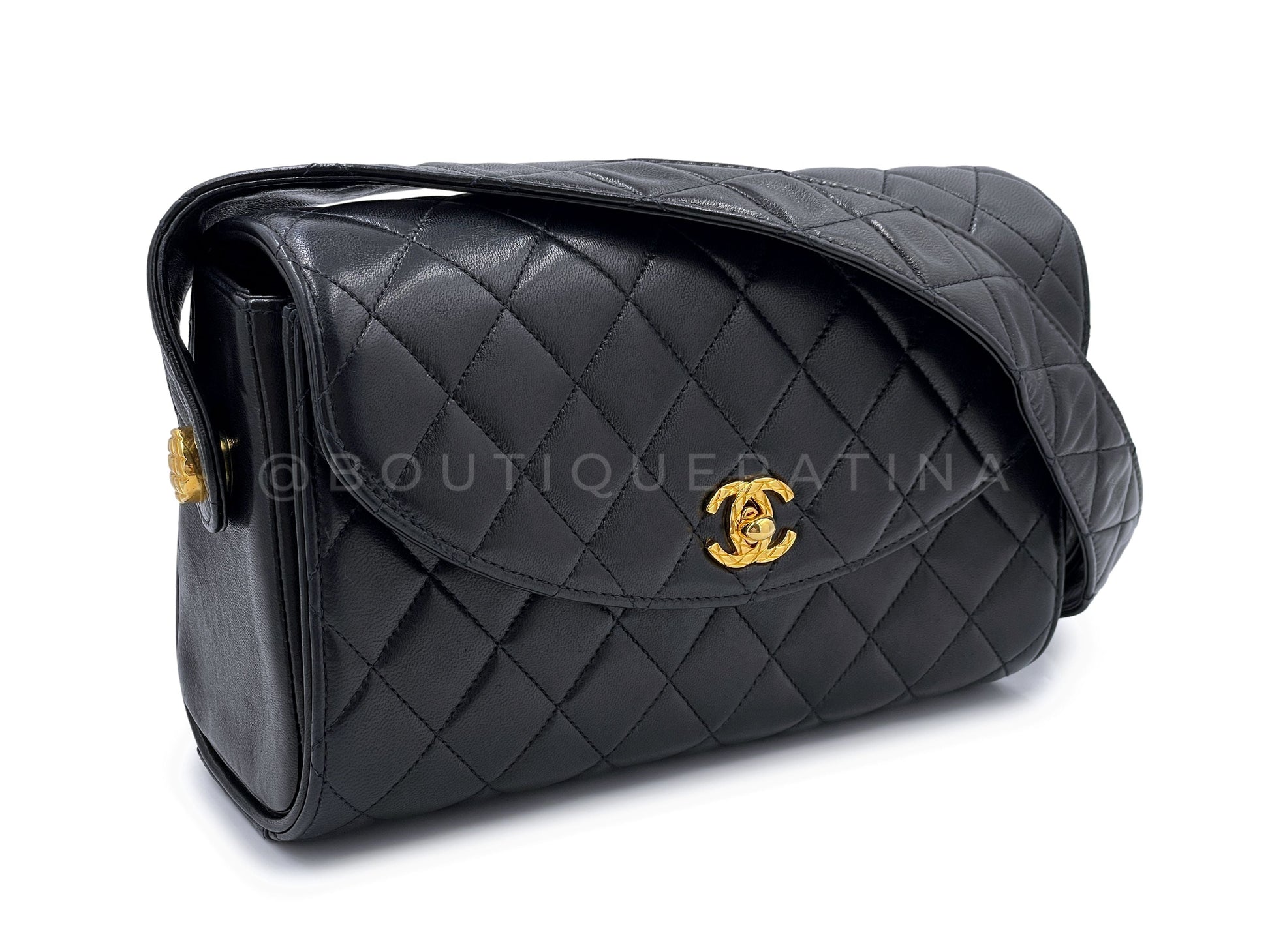 Chanel Rare 1991 Lambskin Flap Jewelry
