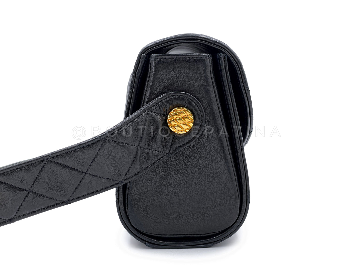 Rare Chanel   1991 Lambskin Crossbody Flap Bag