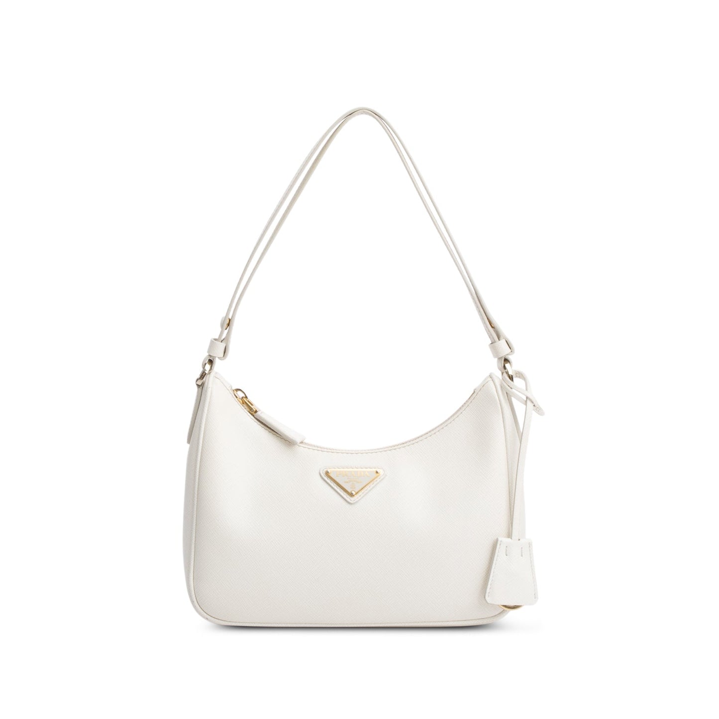Prada Saffiano Lux Re Edition Shoulder Bag White Mini