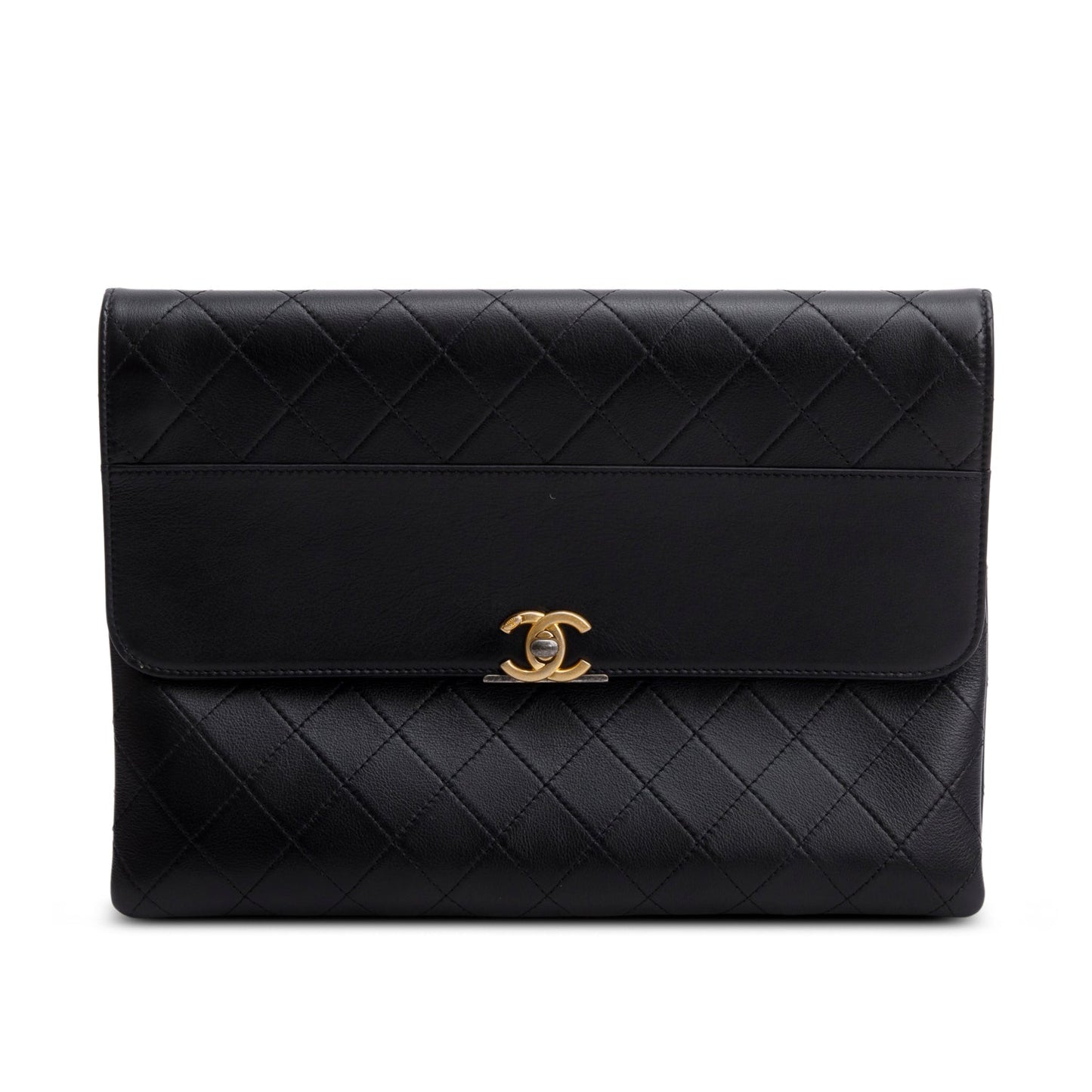 Chanel Sleek Chic Lambskin Black Travel Bag