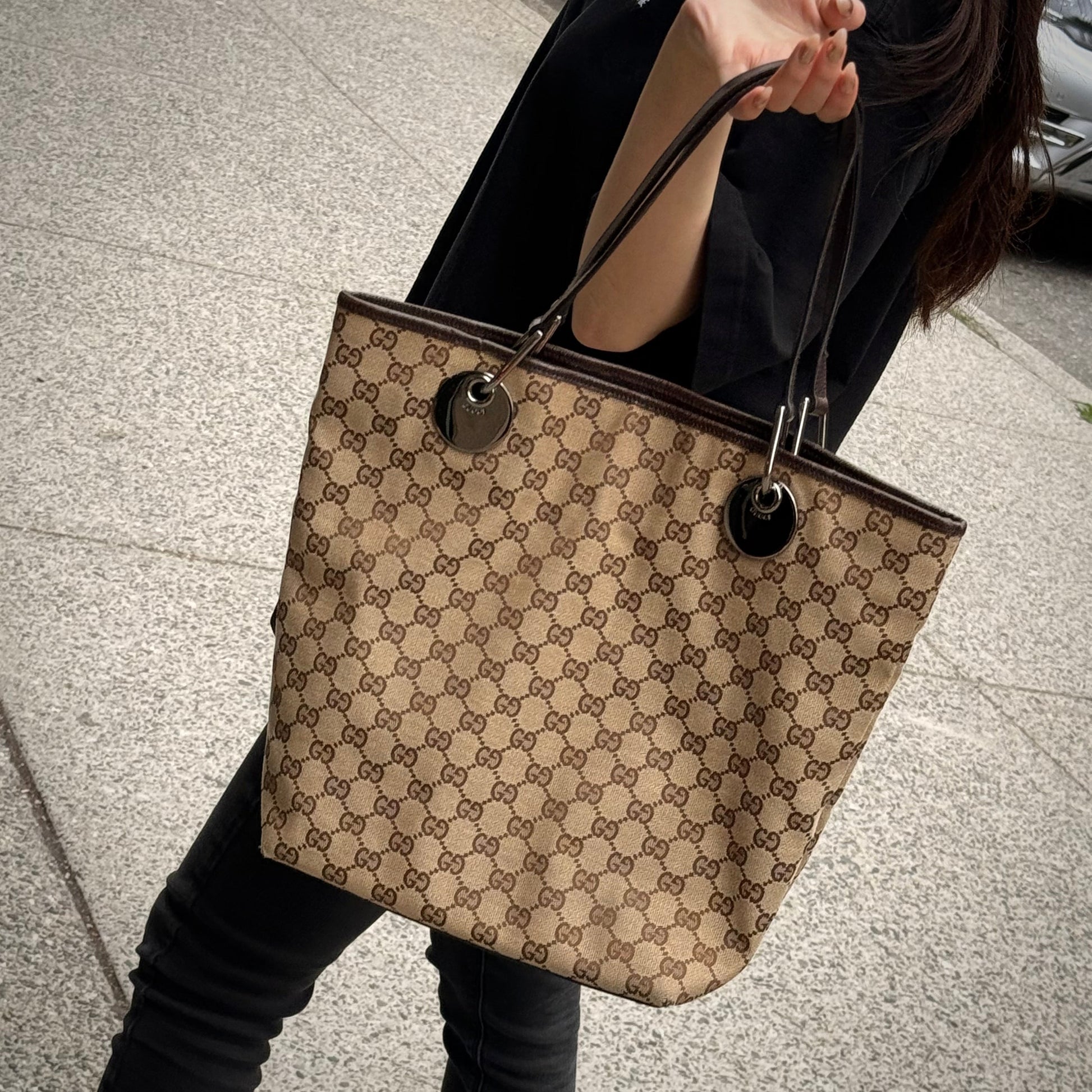 Gucci Tote Tws Canvas Tote Bag