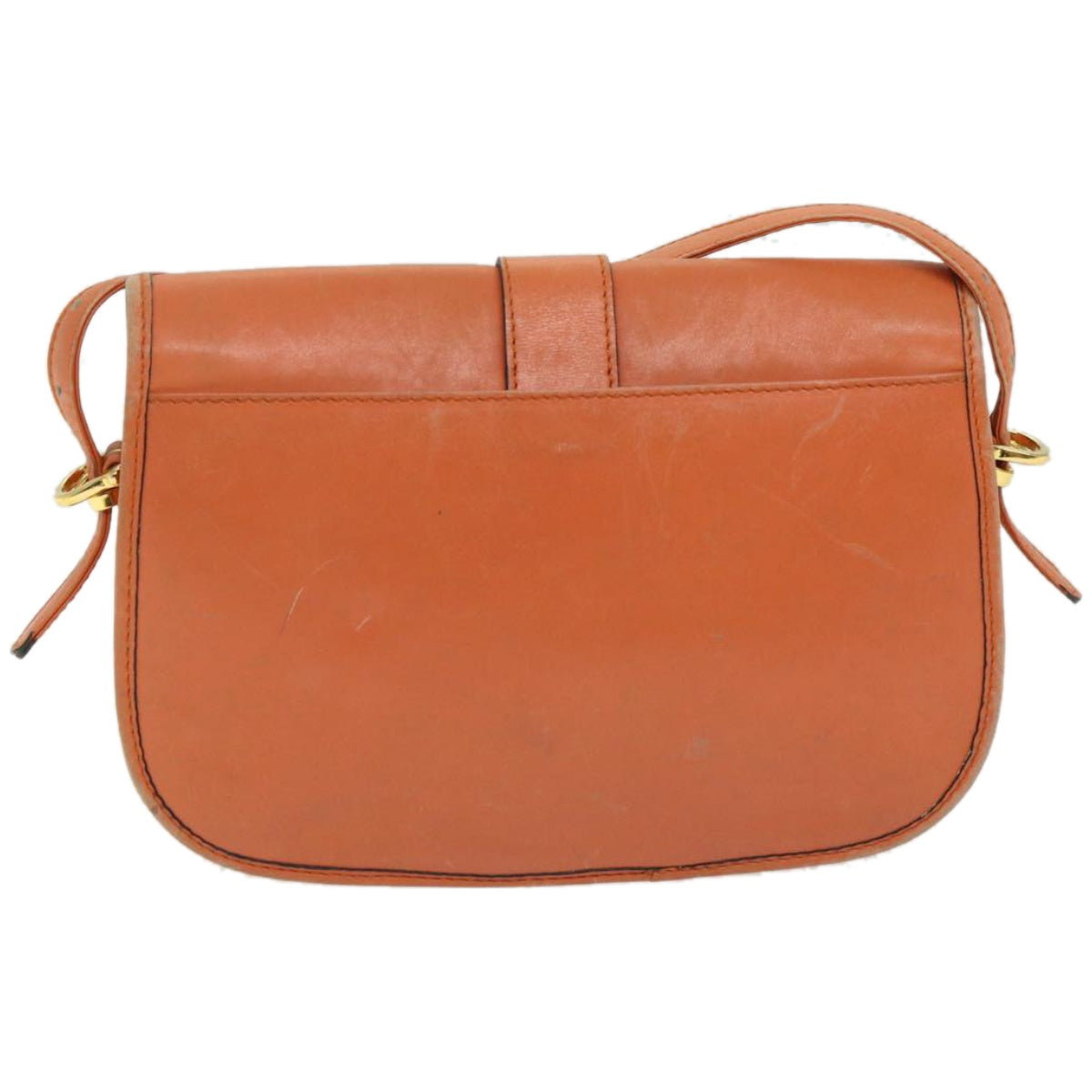 Luxury Shoulder Bag Orange Leather