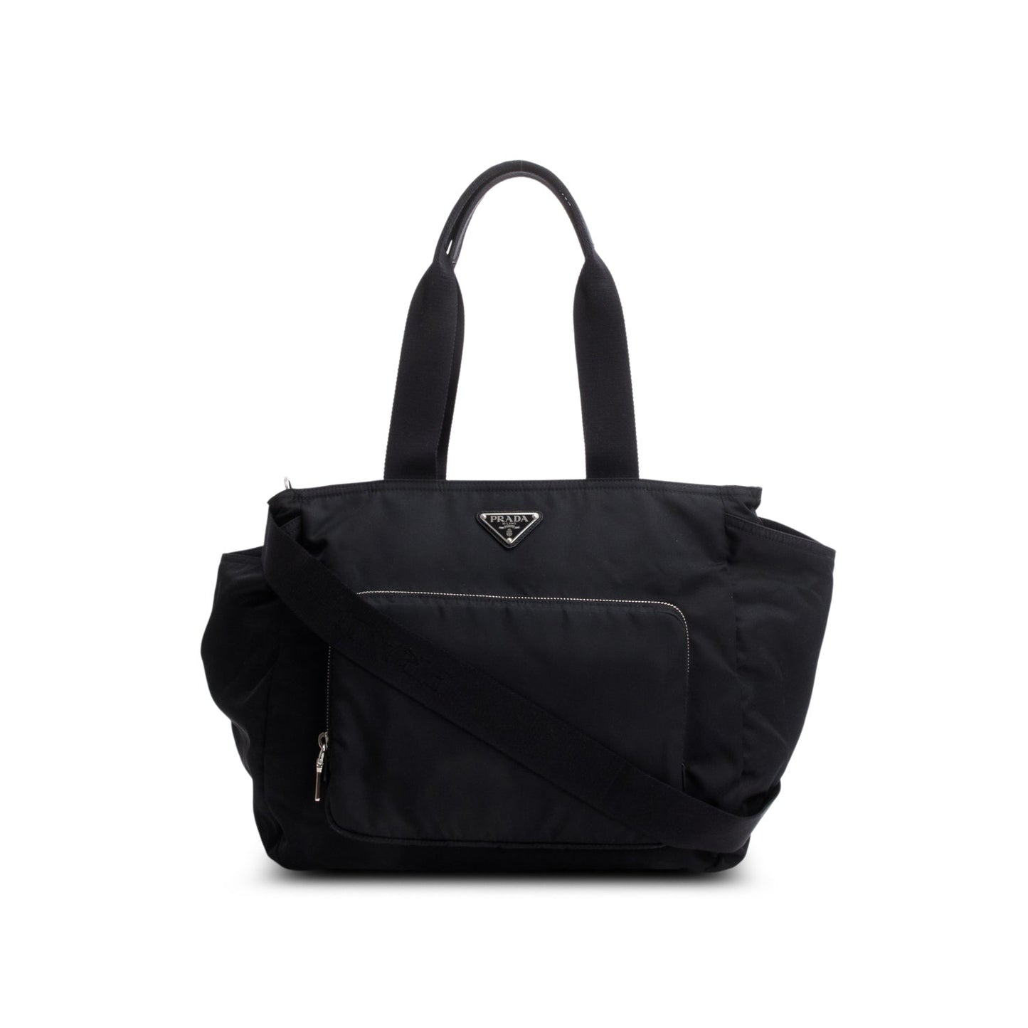 Prada Tessuto Diaper Bag Nylon Black Travel Bag
