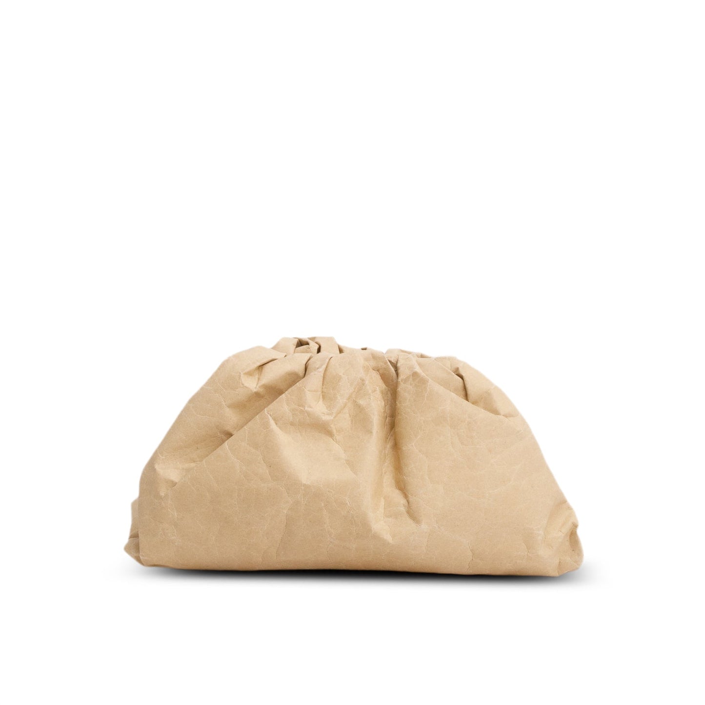 Bottega Veneta Kraft Paper The Pouch Clutch Brown Clutch Bag