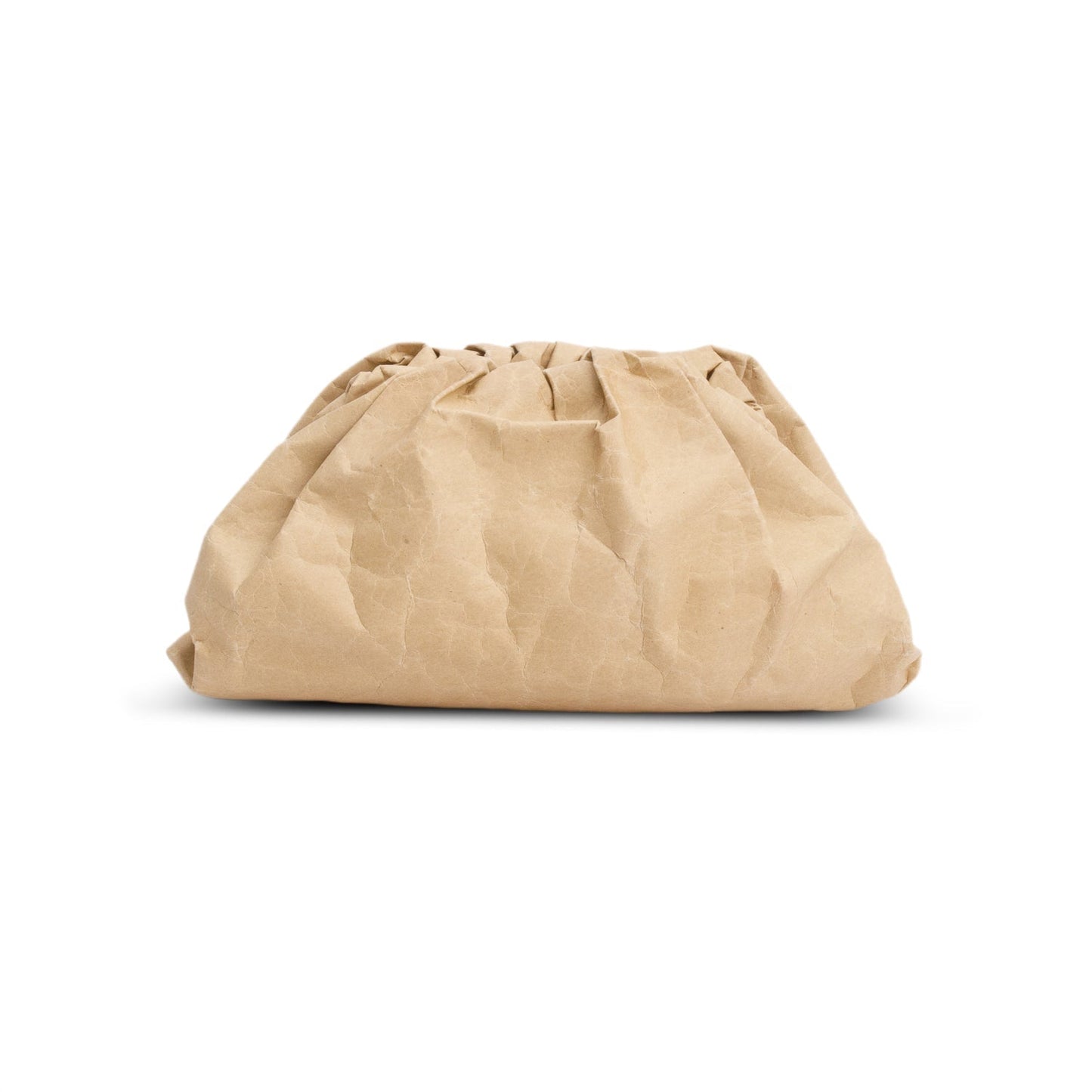 Bottega Veneta Kraft Paper The Pouch Clutch Brown Clutch Bag
