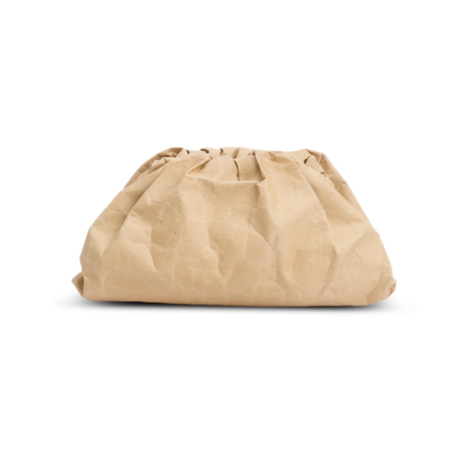 Bottega Veneta Kraft Paper The Pouch Clutch Brown Clutch Bag