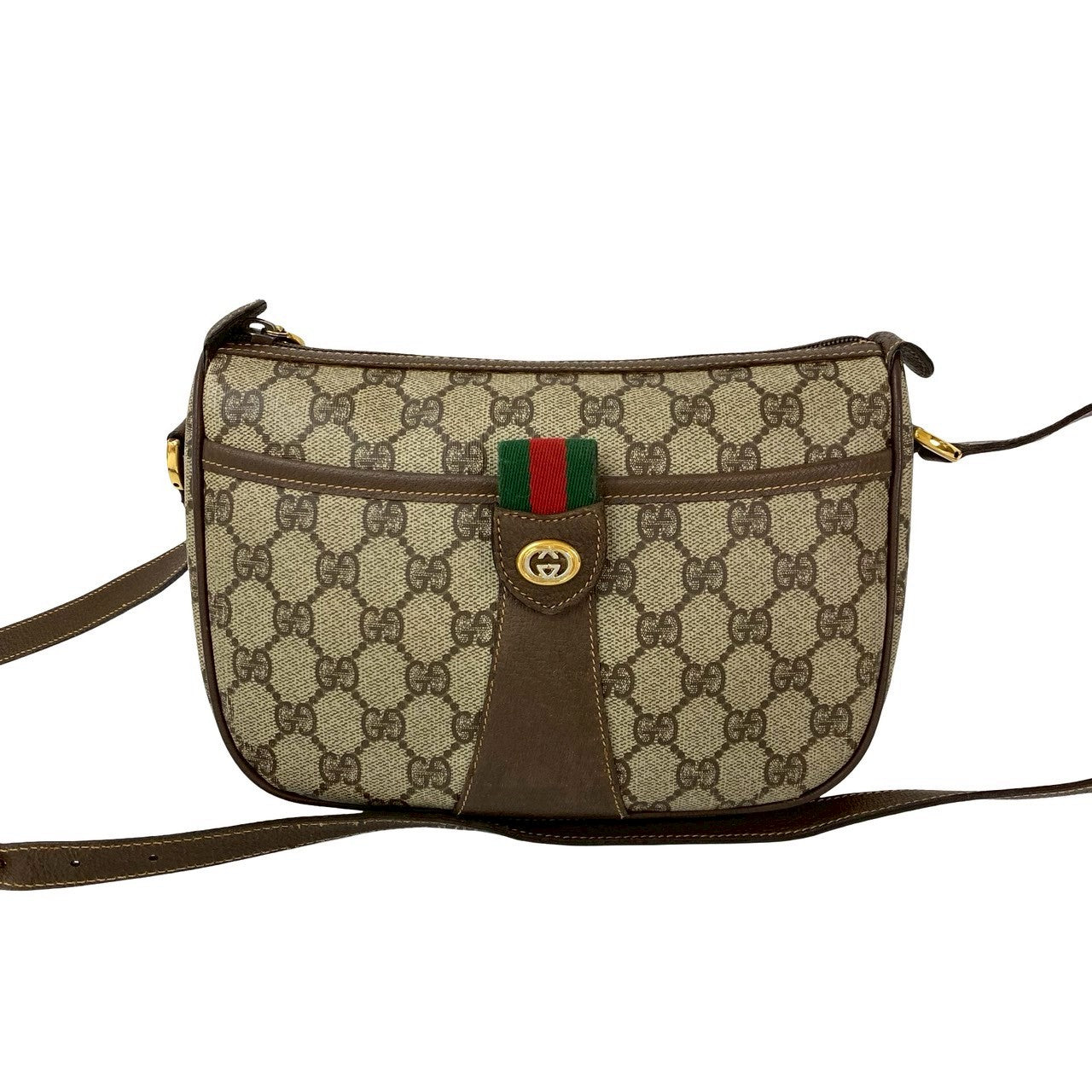 Gucci Sherry line Leather Brown Shoulder Bag 8