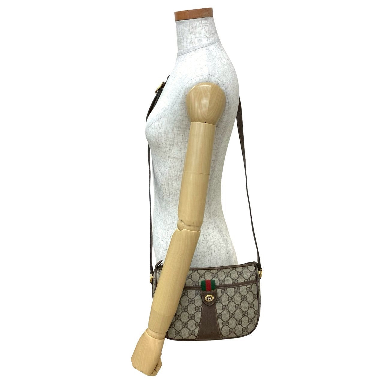 Gucci Sherry line Leather Brown Shoulder Bag 8