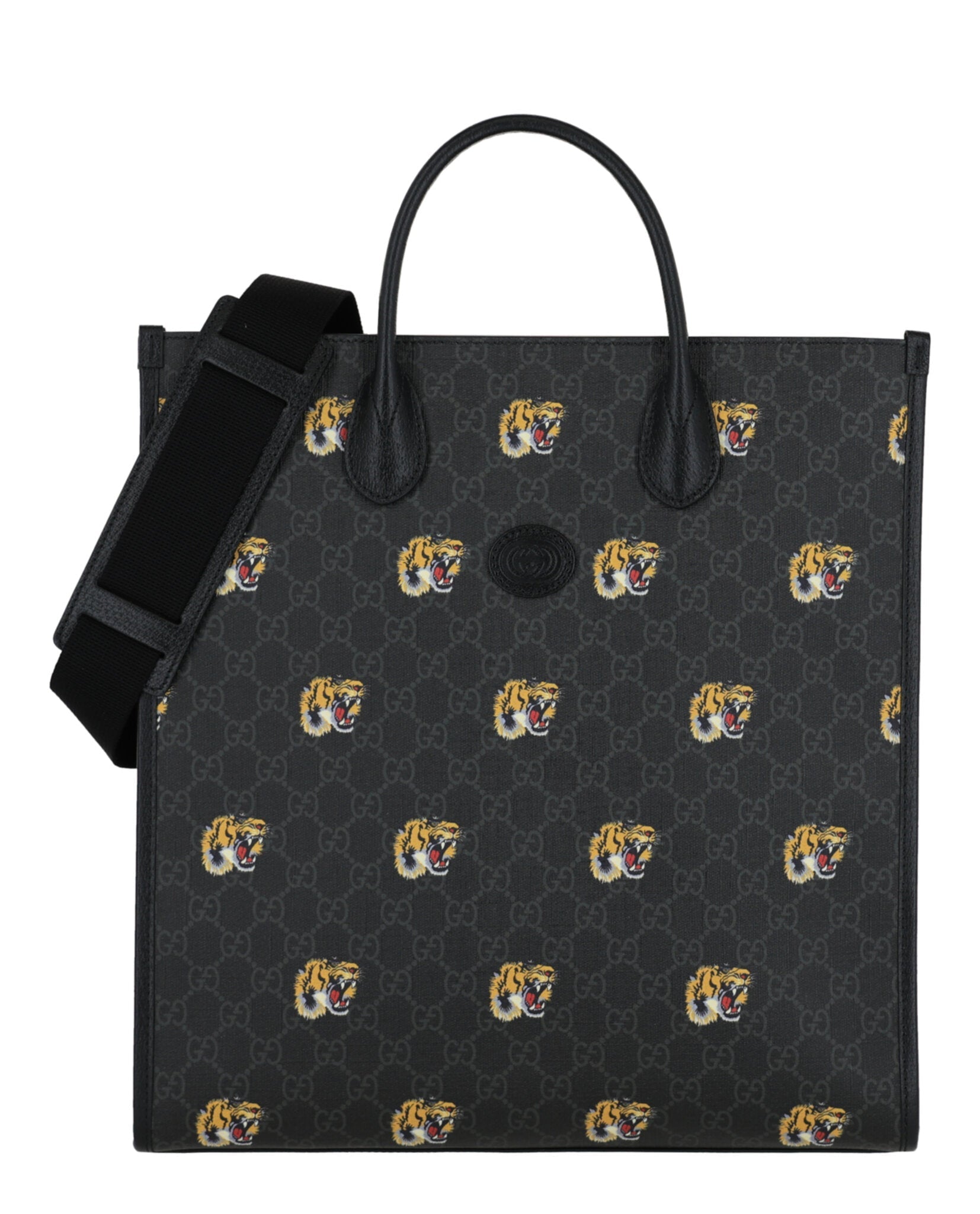 Gucci Mens GG Tiger Shoulder Bag