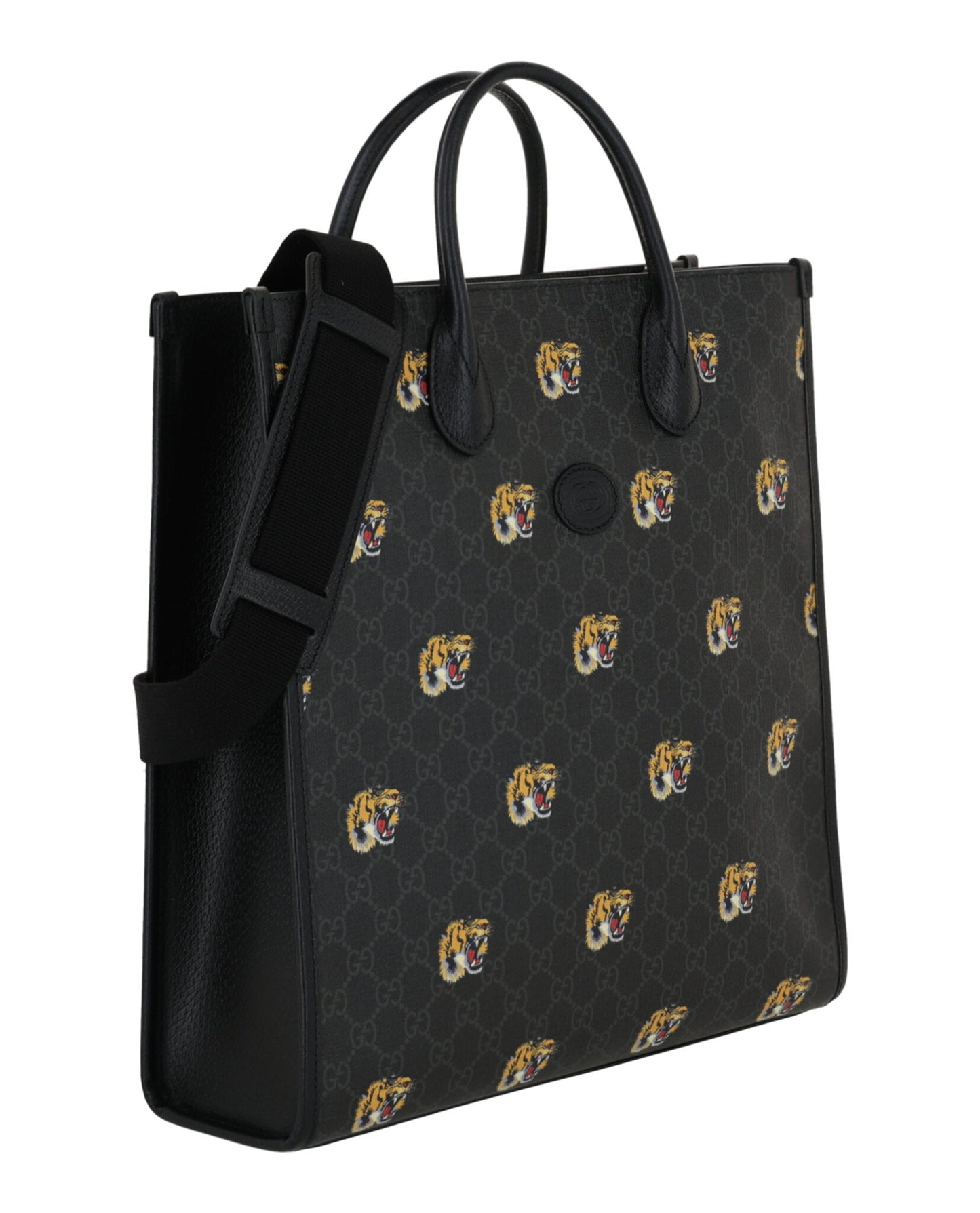 Gucci Mens GG Tiger Shoulder Bag