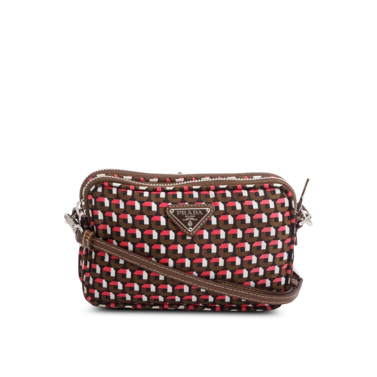 Prada Multicolor Otta Print Tessuto Convertible Crossbody Bag Nylon