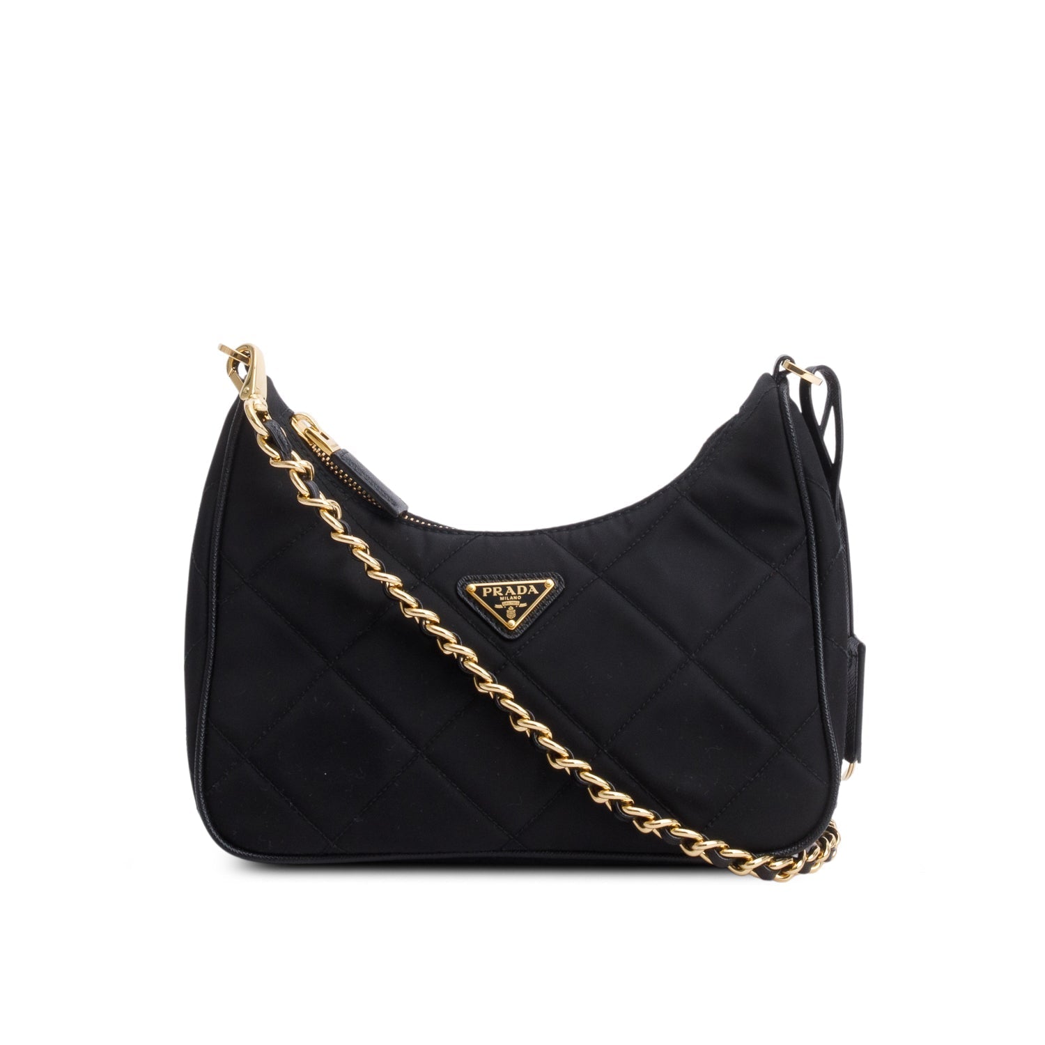 Prada Re Re Edition Chaine Shoulder Bag Nylon Quilted