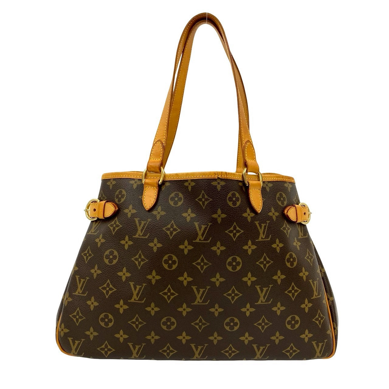 Louis Vuitton Batignolles Horizontal Monogram Leather Brown Tote Bag