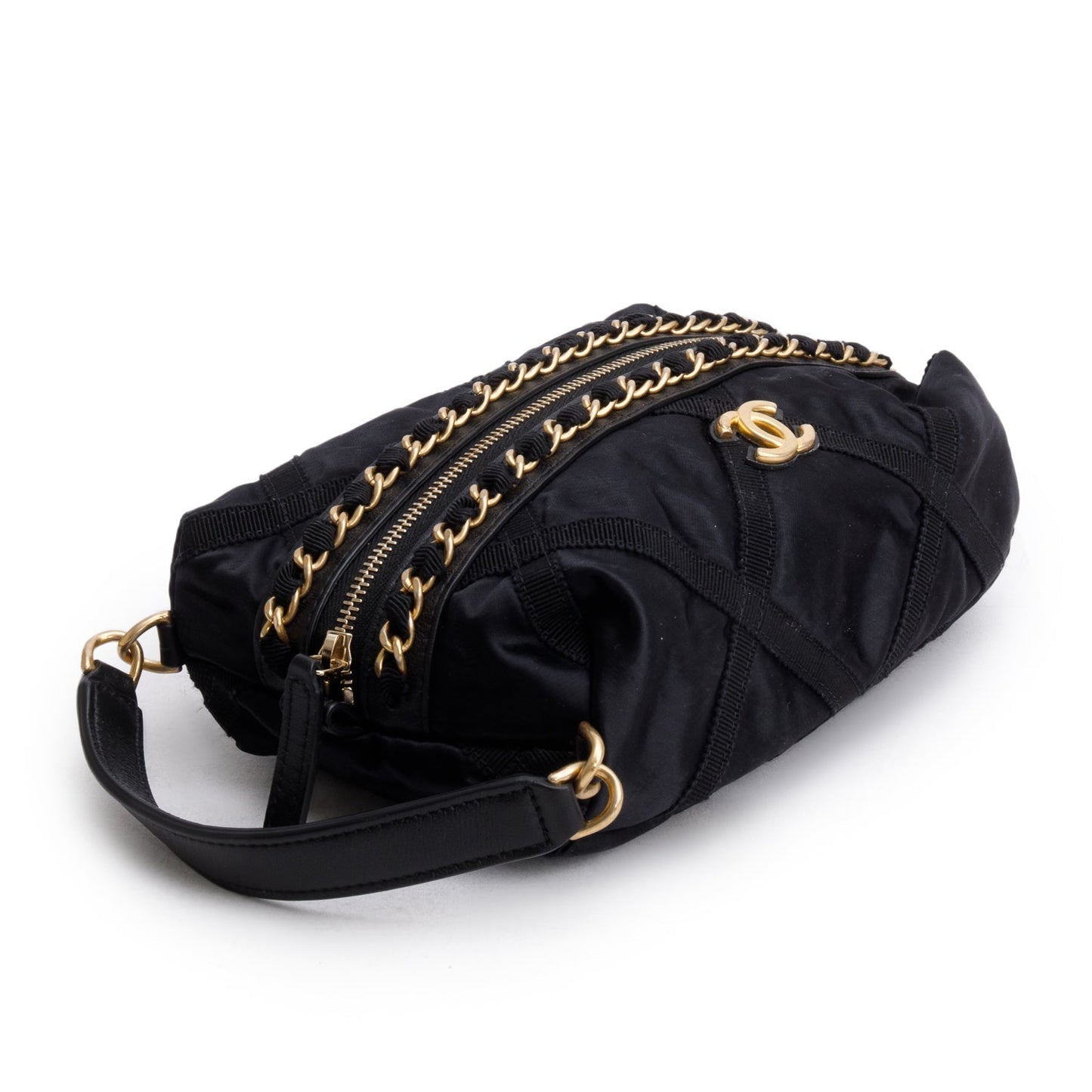 Chanel Nylon Grosgrain Lifestyle Black Travel Bag