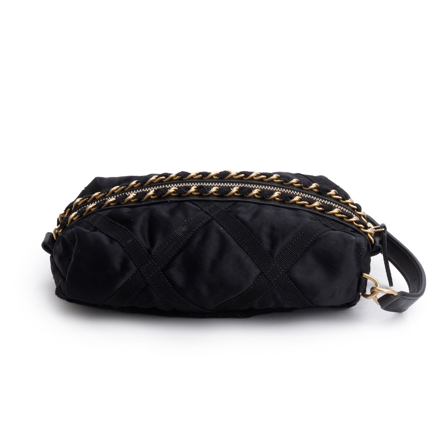 Chanel Nylon Grosgrain Lifestyle Black Travel Bag